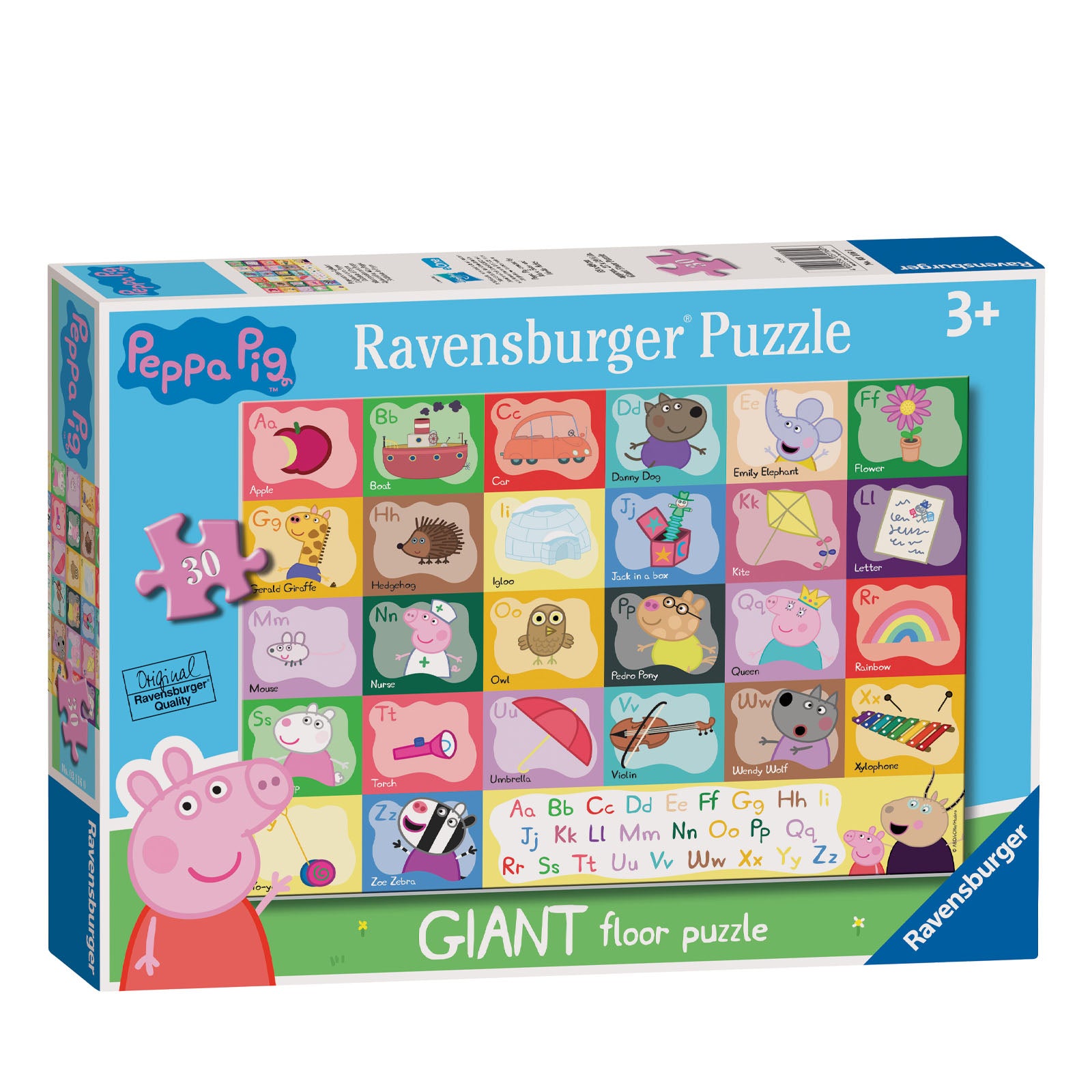 Ravensburger Peppa Pig Alphabet - Giant Floor Puzzle 24 Piece