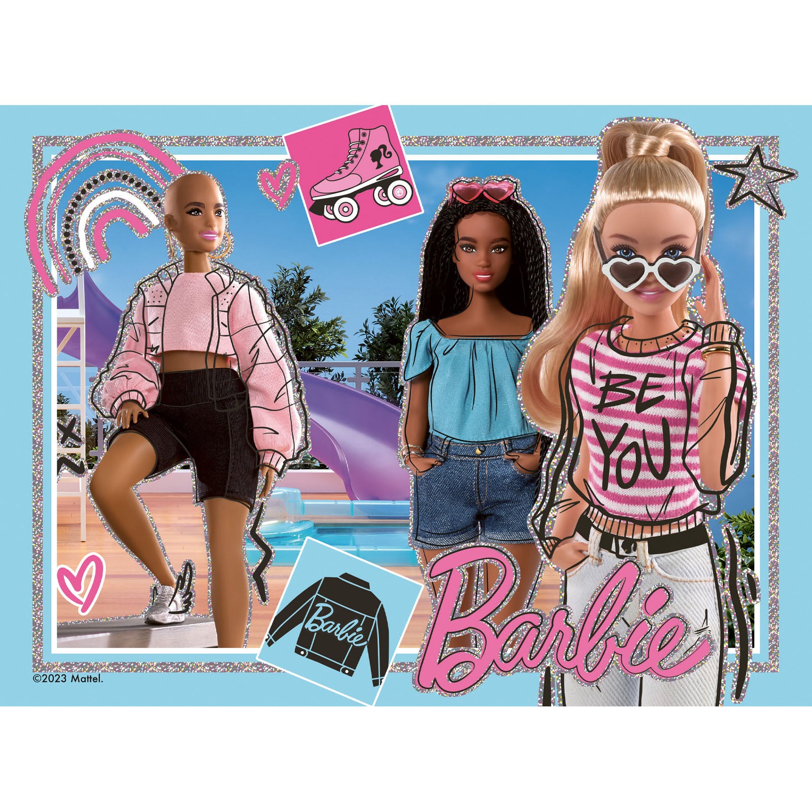 Barbie - 4 Puzzles In a Box
