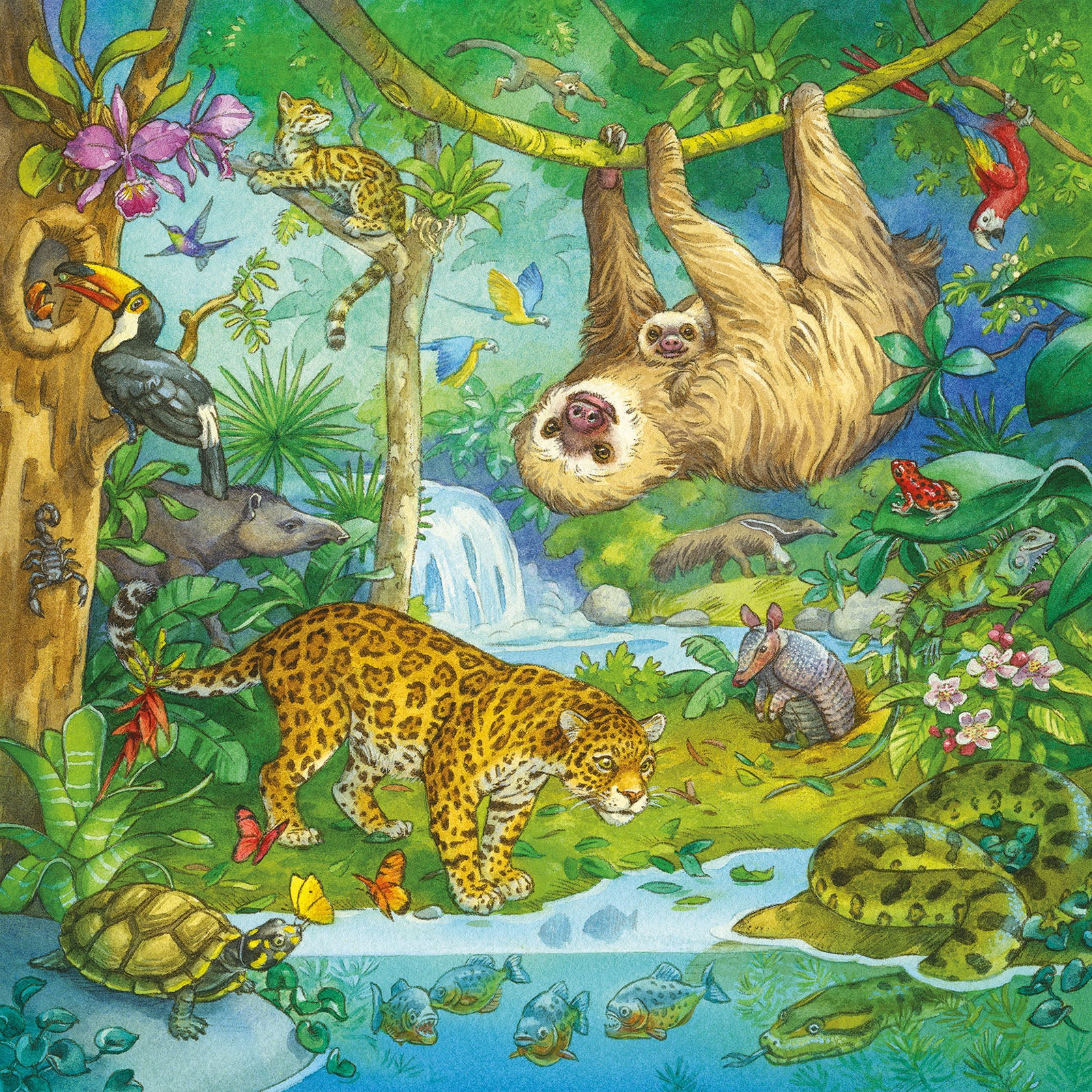 Jungle Fun - 3 x 49 Piece Puzzles