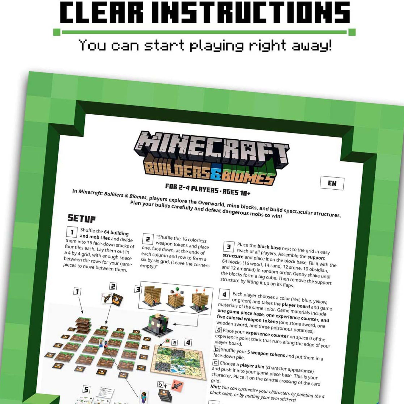 Minecraft Builders and Biomes - Board Game