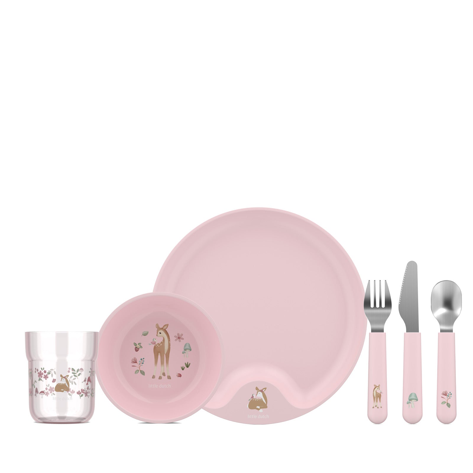 Children's Dinnerware 6 Piece Set - Fairy Garden