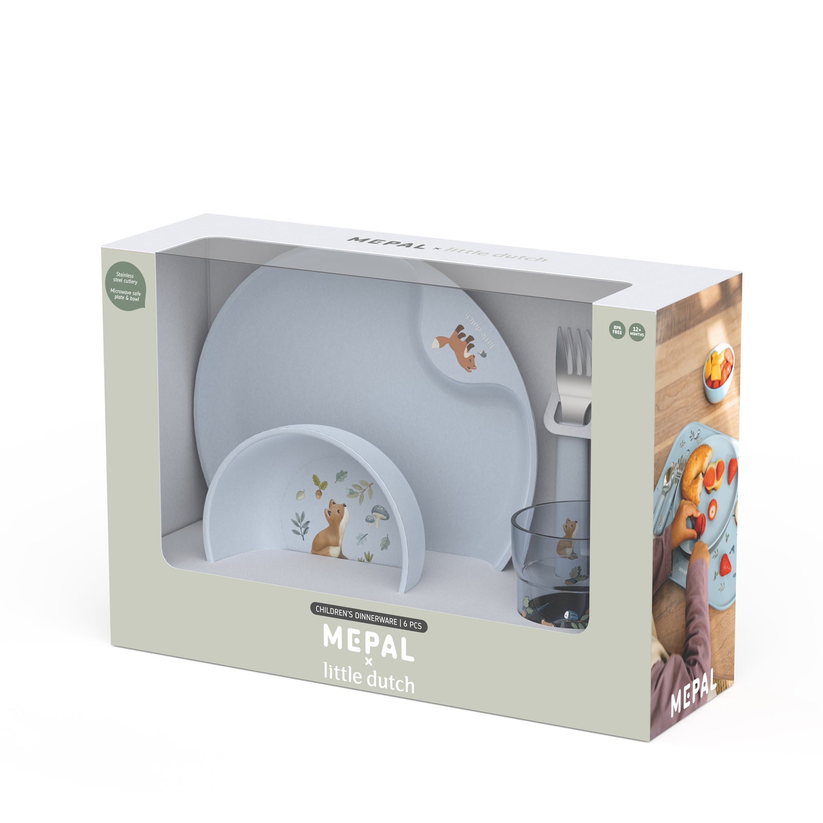 Children's Dinnerware 6 Piece Set - Forest Friends