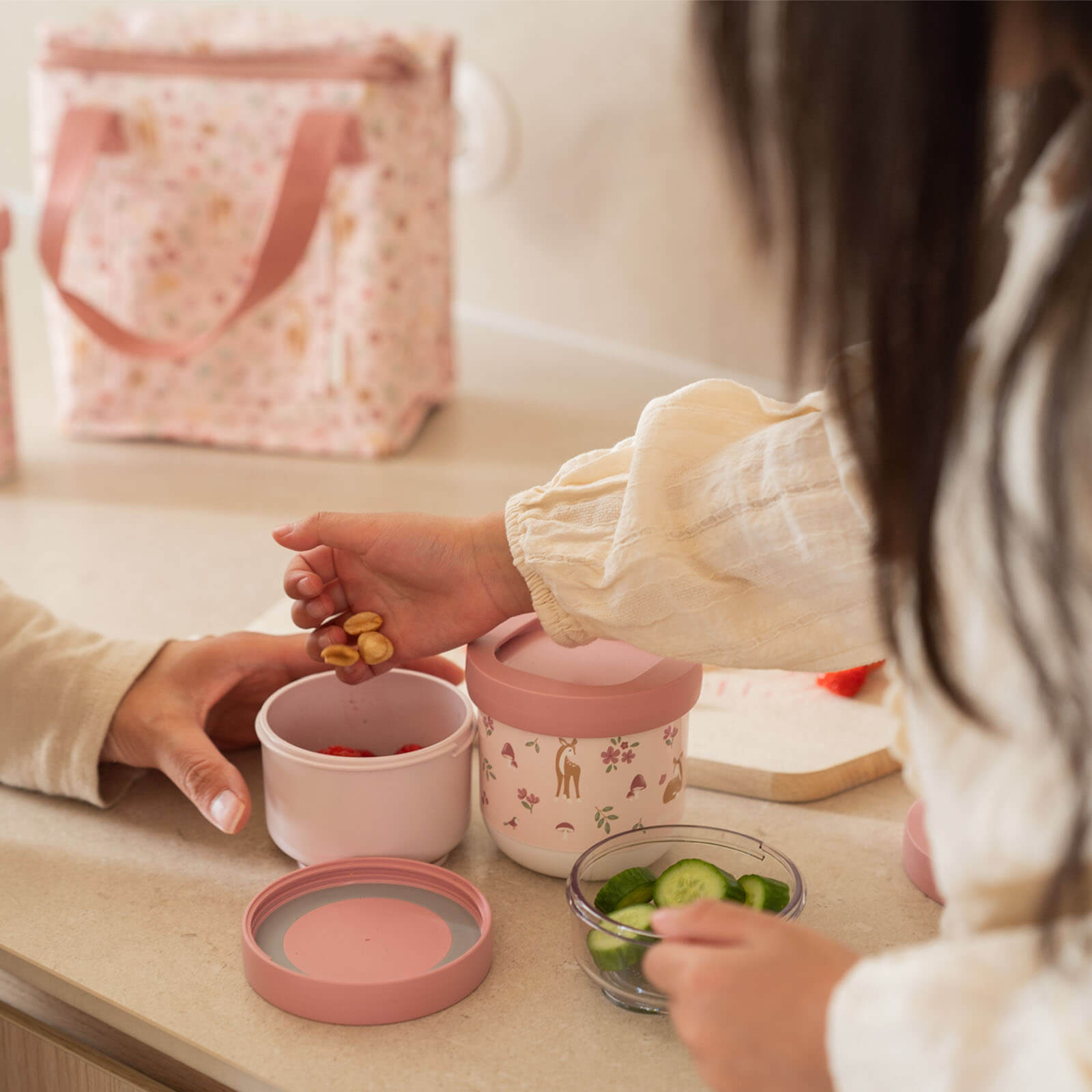 Snack Box Stack 3 Piece Set - Fairy Garden