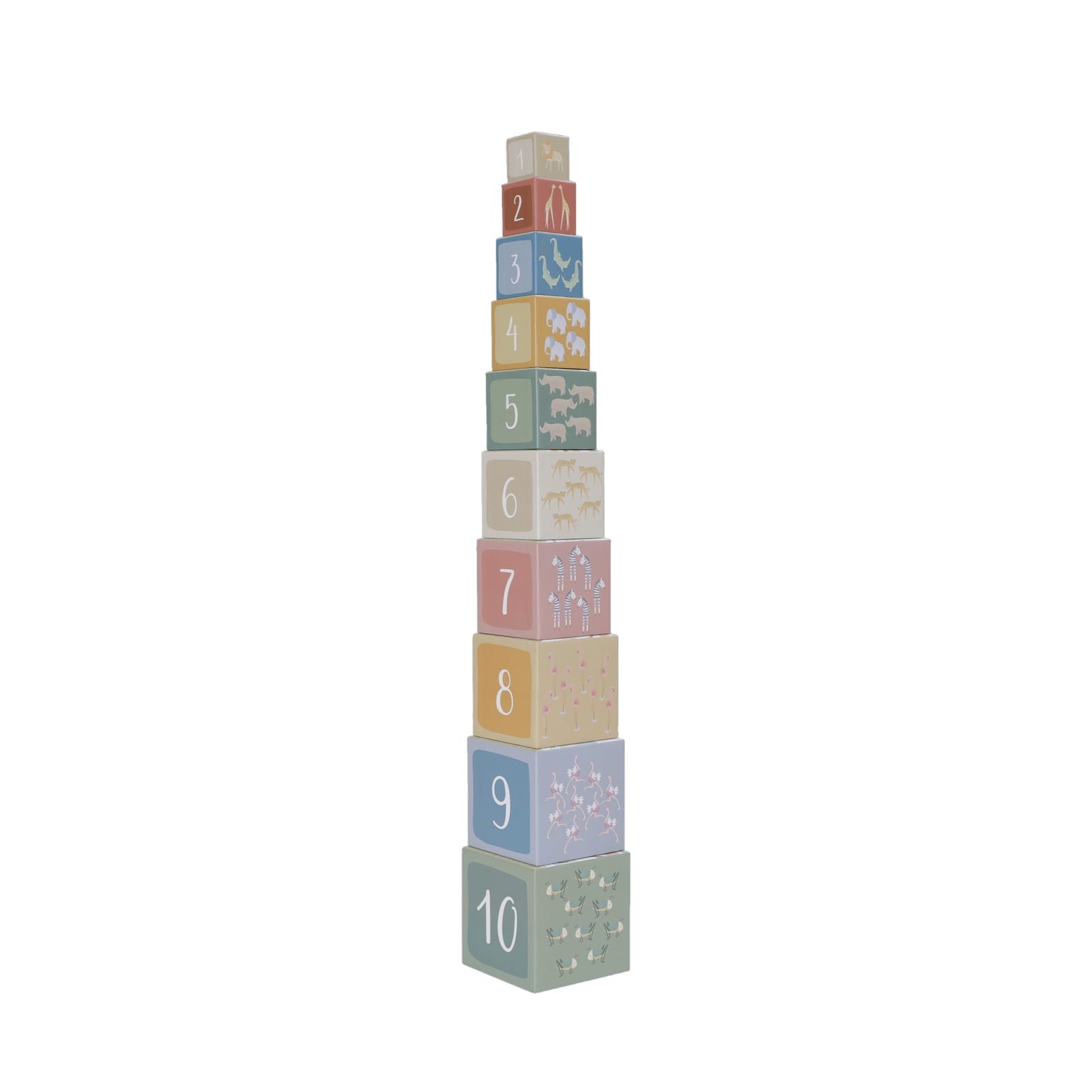 Building Blocks Cardboard - Safari Friends