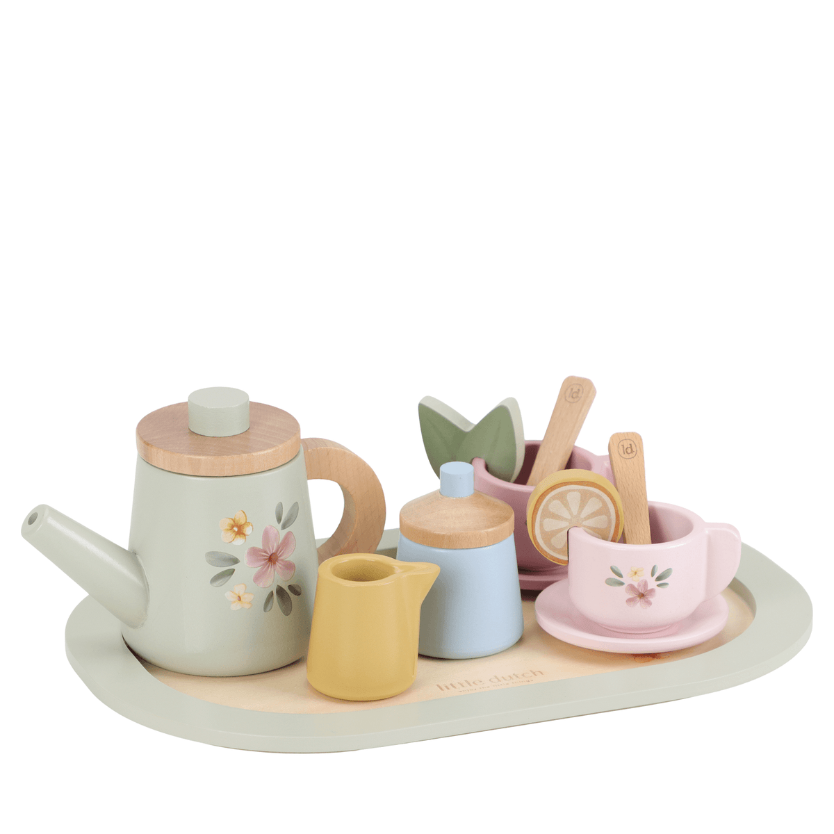 Wooden Tea Set - 12 Pieces