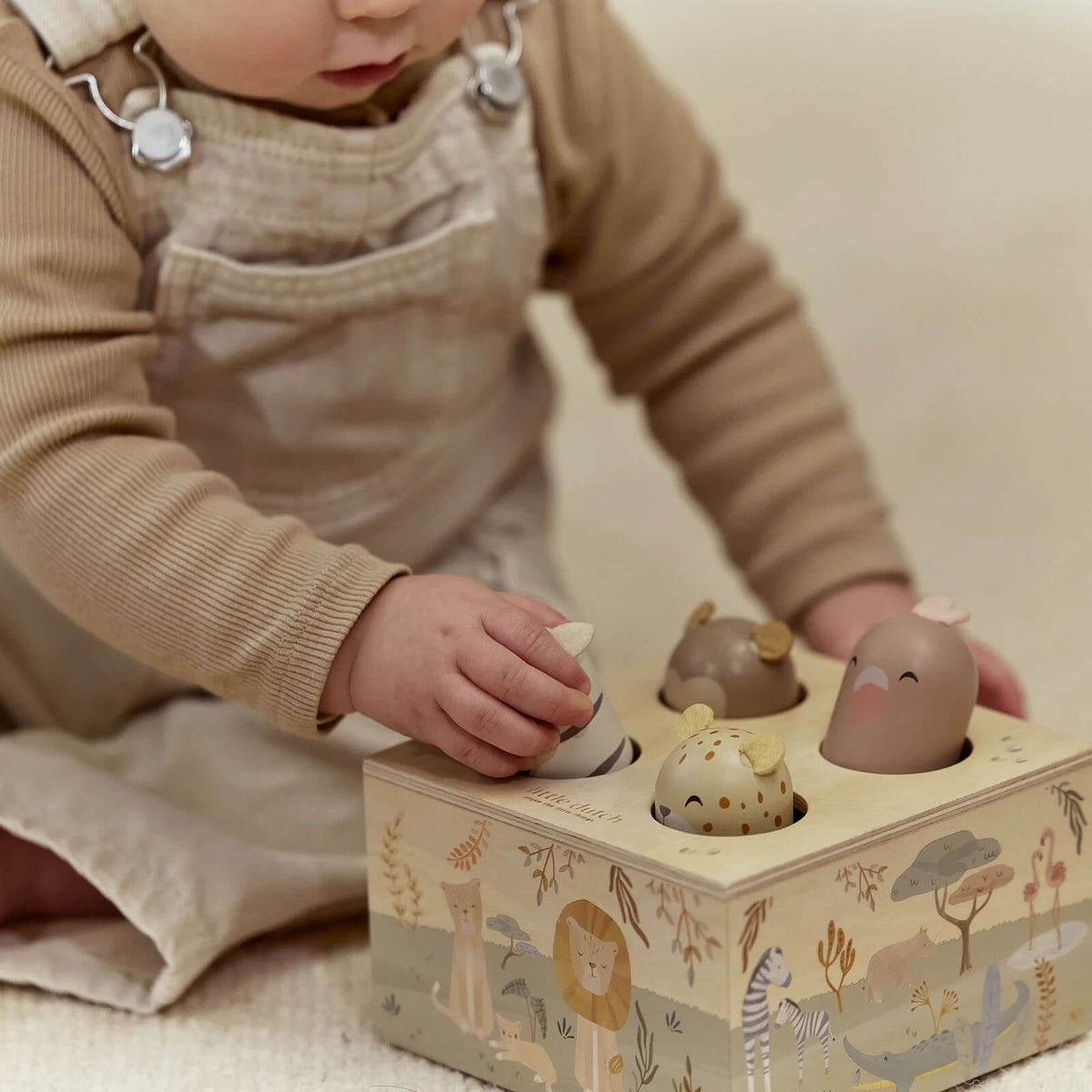 Wooden Pop Up Toy - Safari Friends