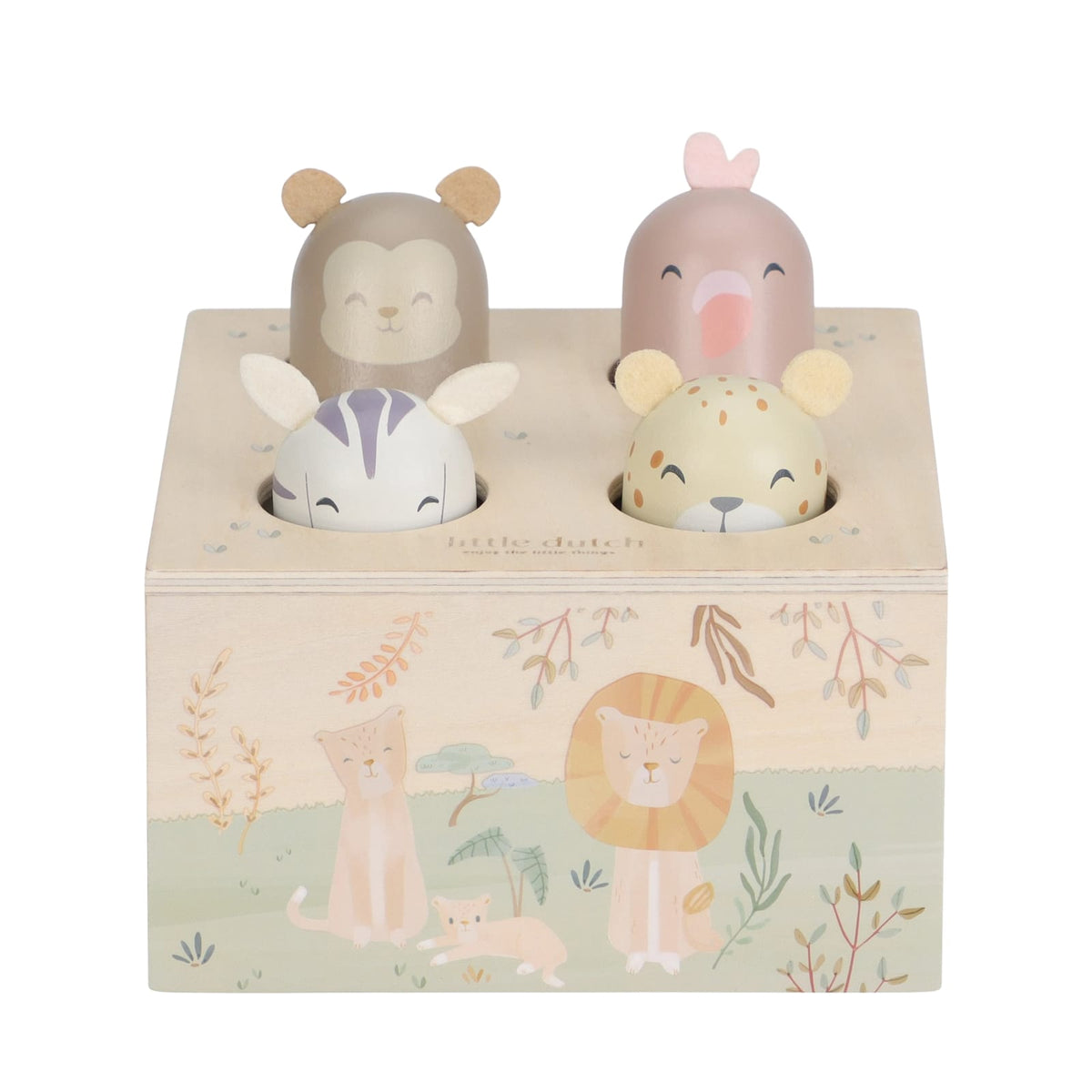 Wooden Pop Up Toy - Safari Friends