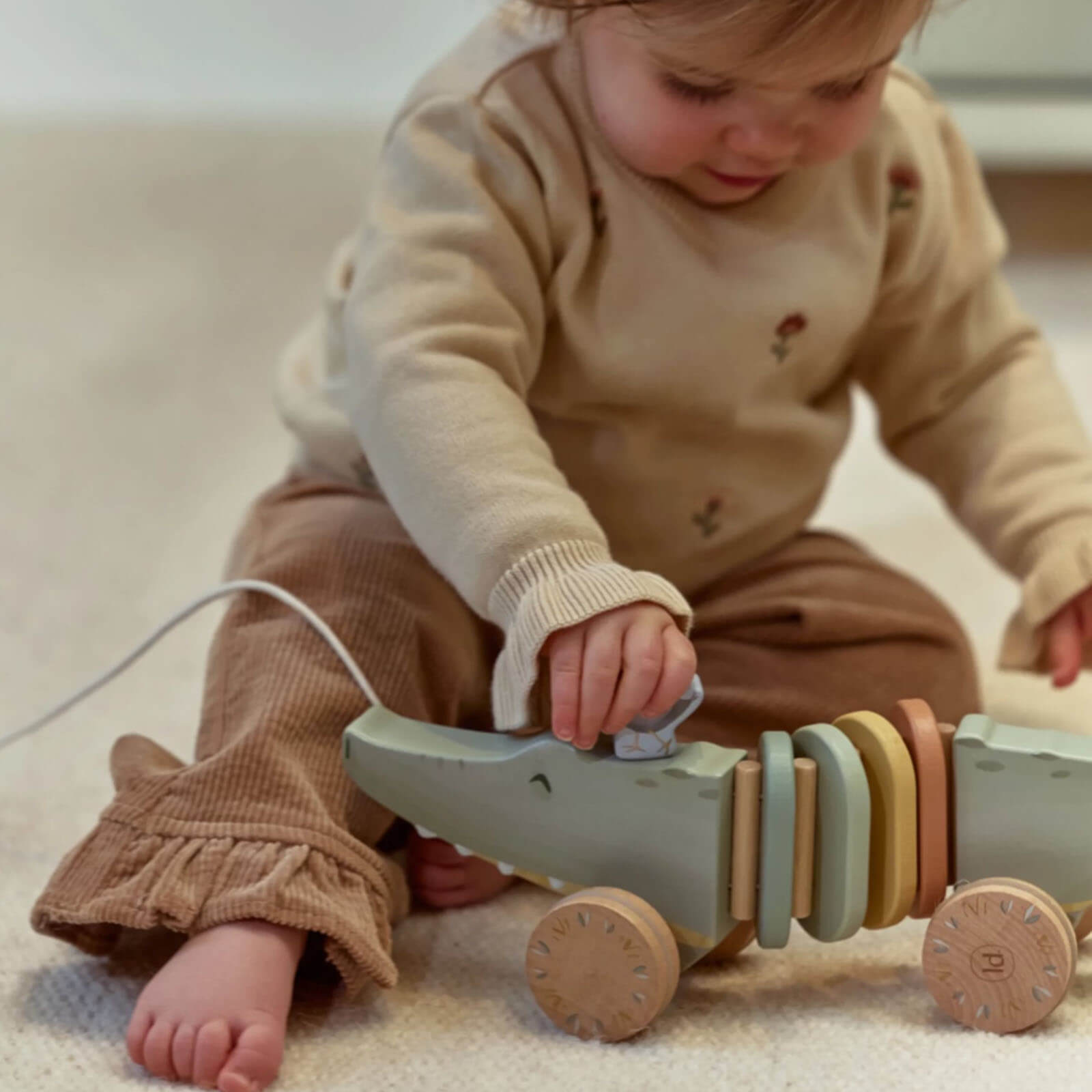 Wooden Pull Along - Crocodile