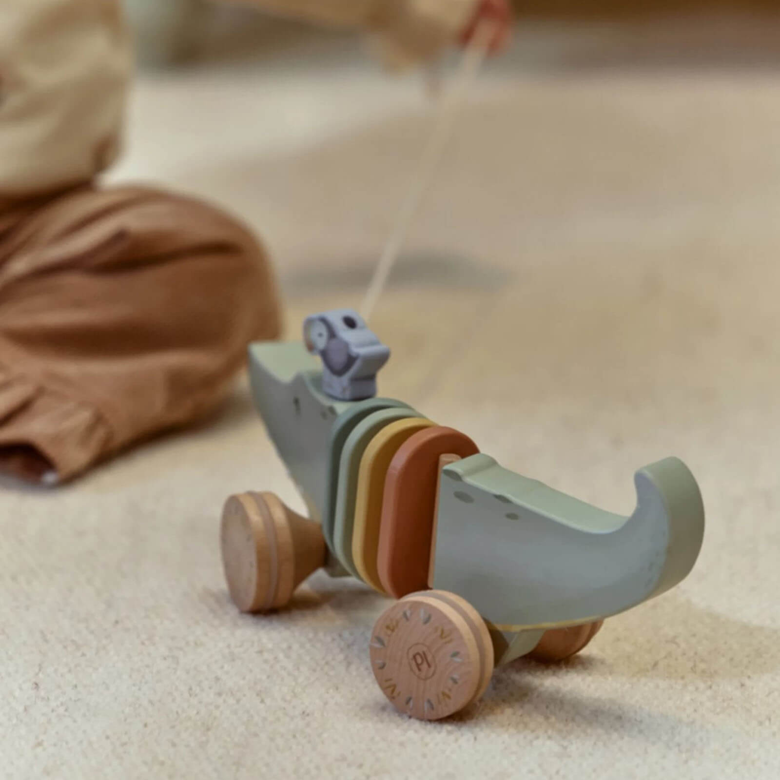 Wooden Pull Along - Crocodile