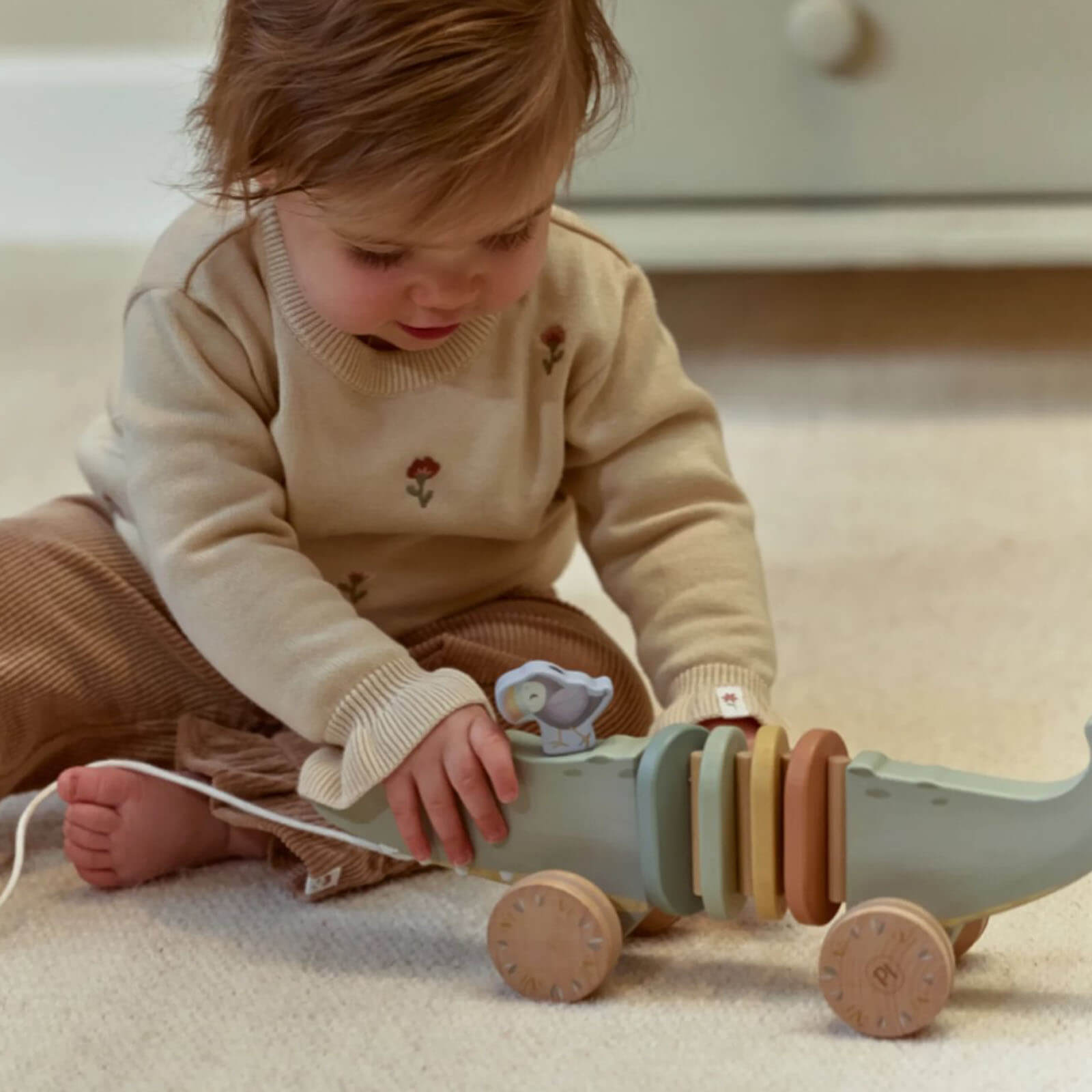 Wooden Pull Along - Crocodile