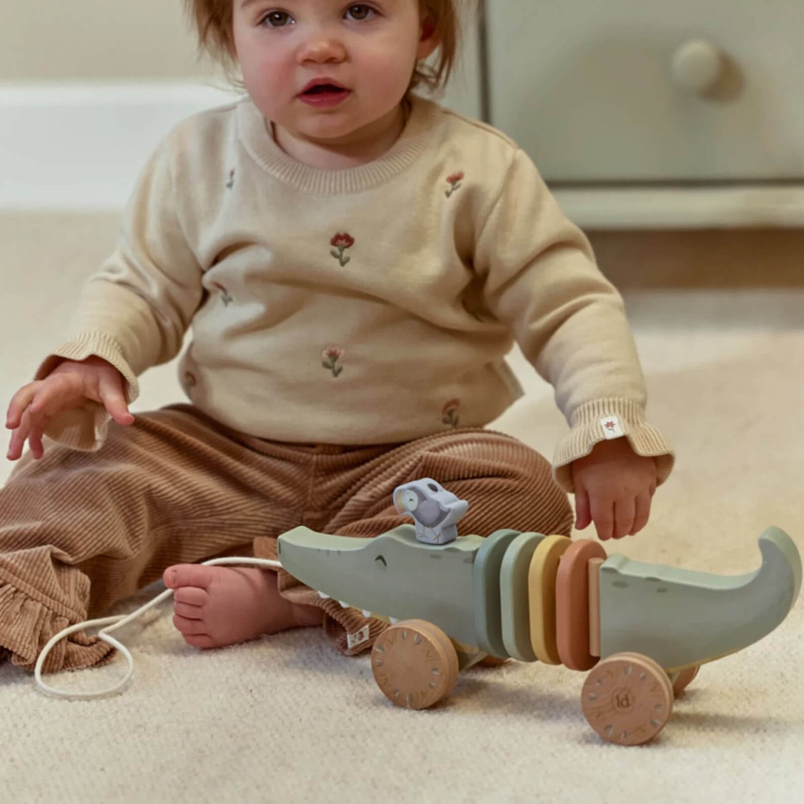 Wooden Pull Along - Crocodile