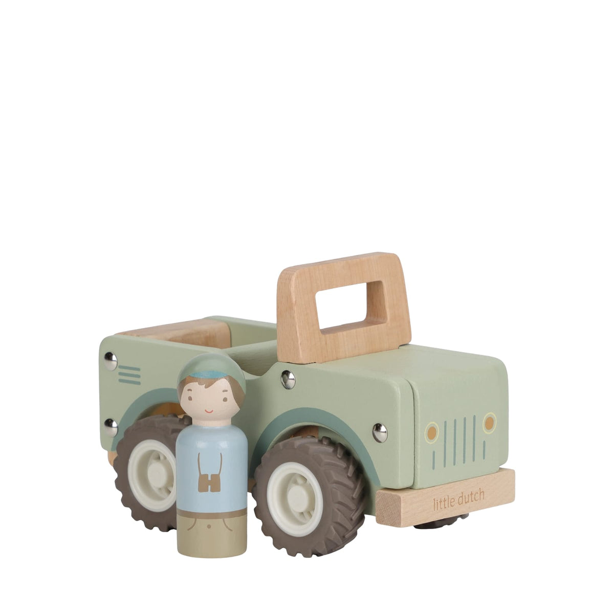 Wooden Safari Car with Pegdoll