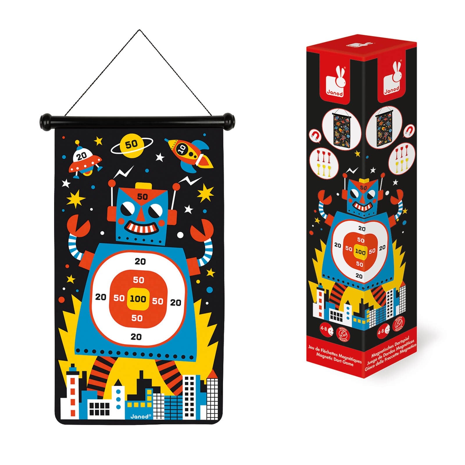 Magnetic Dart Game - Robots