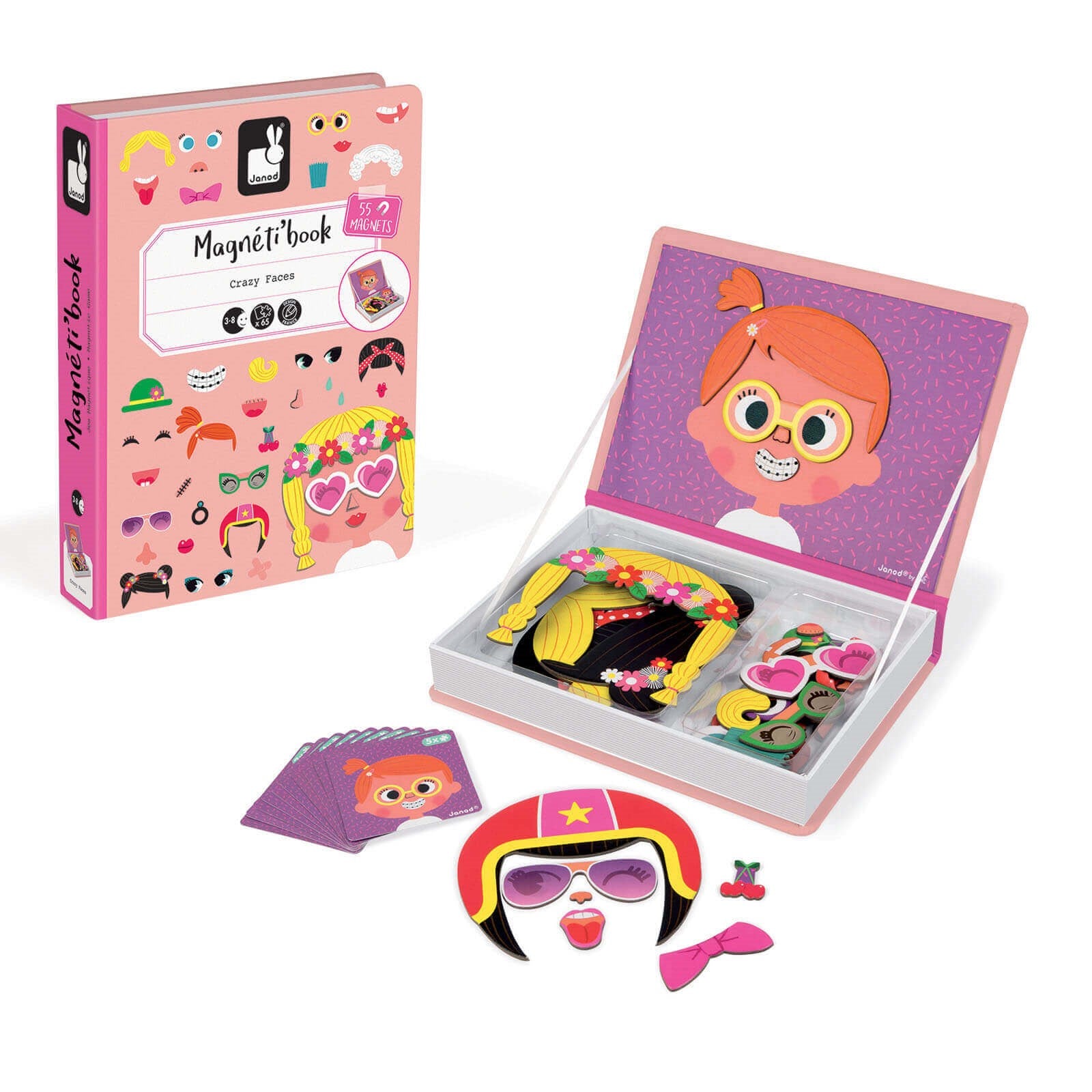 Magnetic Book - Girl's Crazy Faces