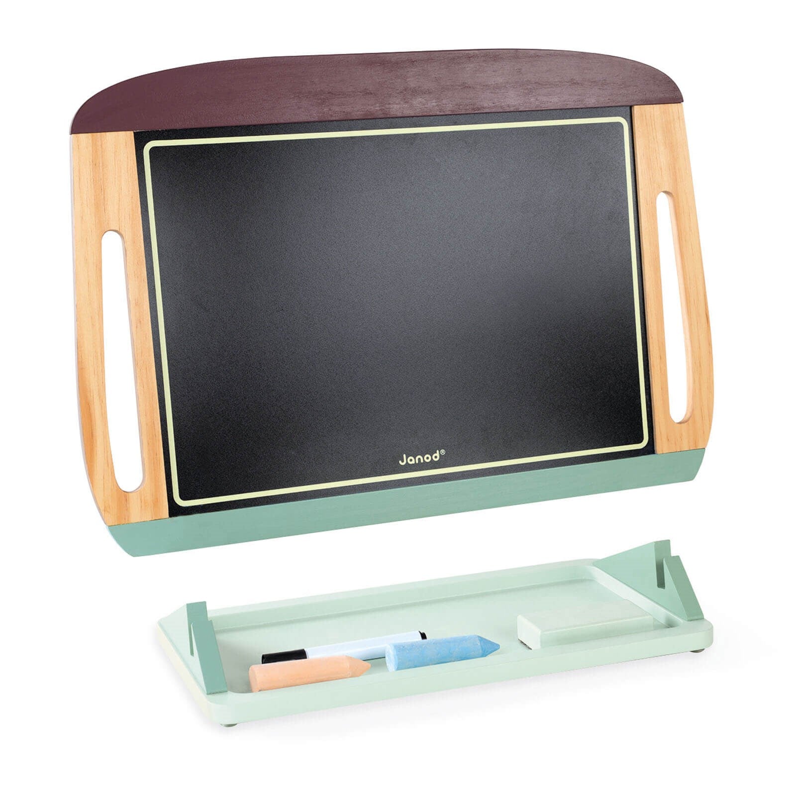 White And Blackboard Table