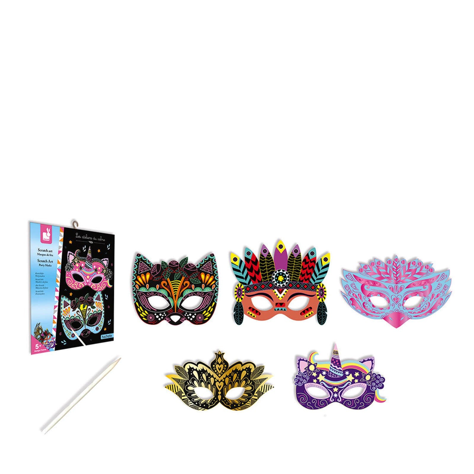 Scratch Art - Party Masks