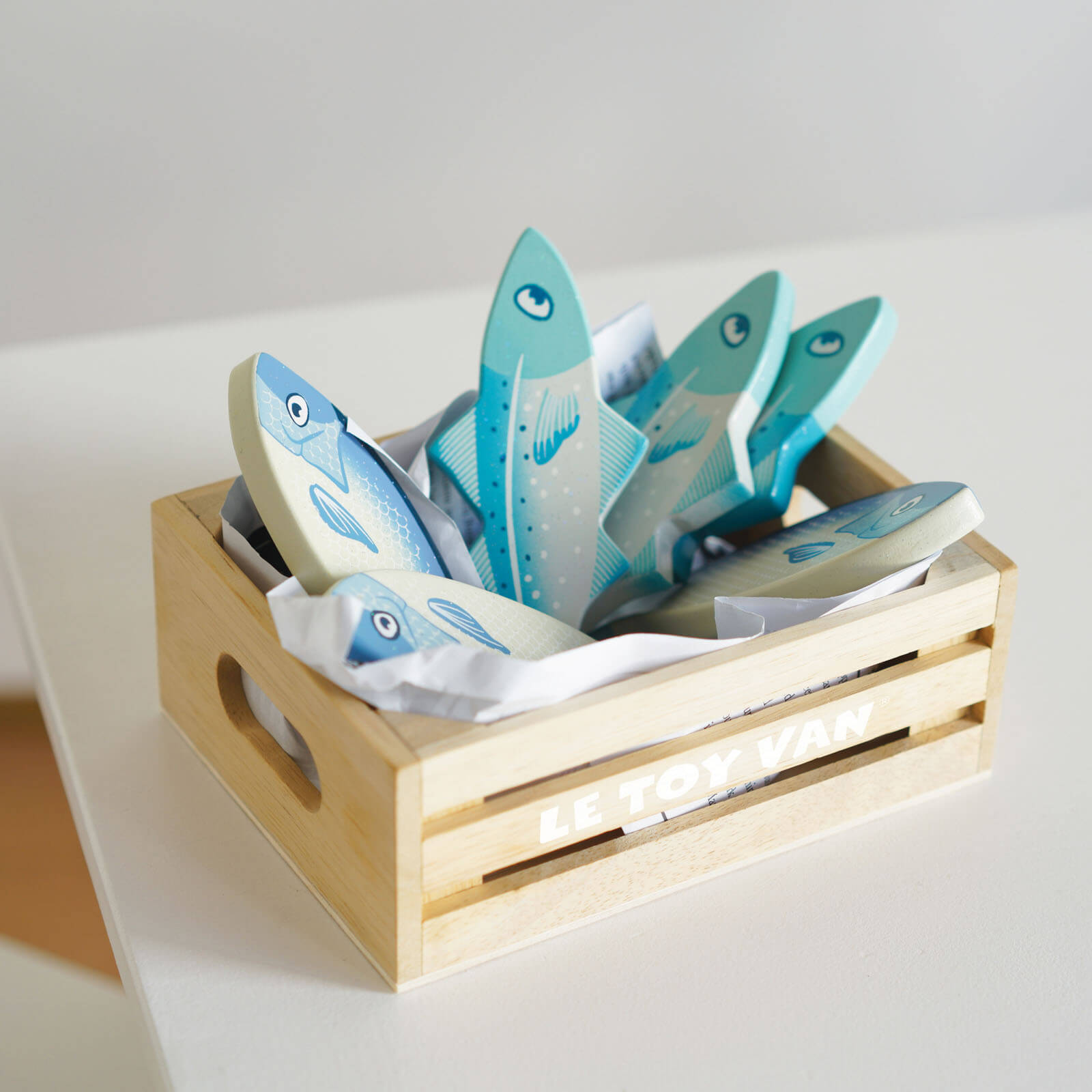 Wooden Crate - Fresh Fish