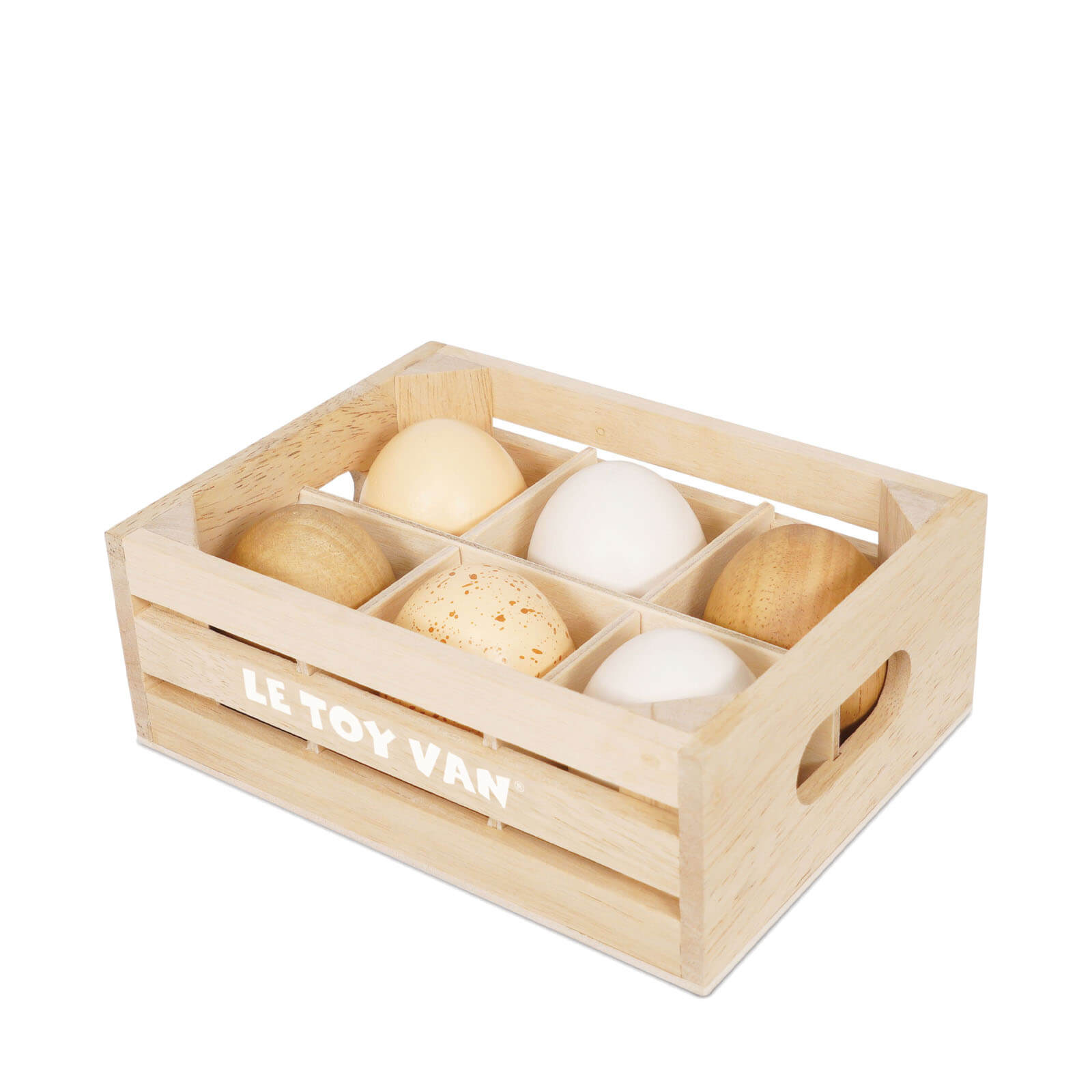 Wooden Crate - Farm Eggs Half Dozen
