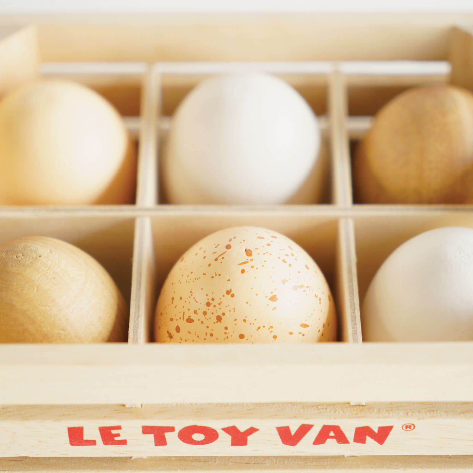 Wooden Crate - Farm Eggs Half Dozen