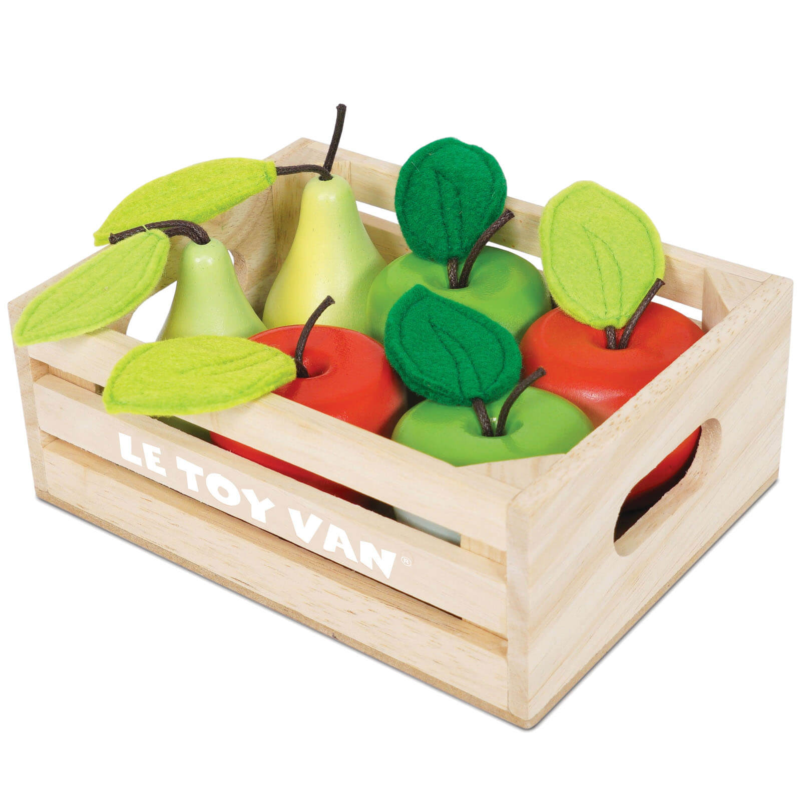 Wooden Crate - Apples and Pears