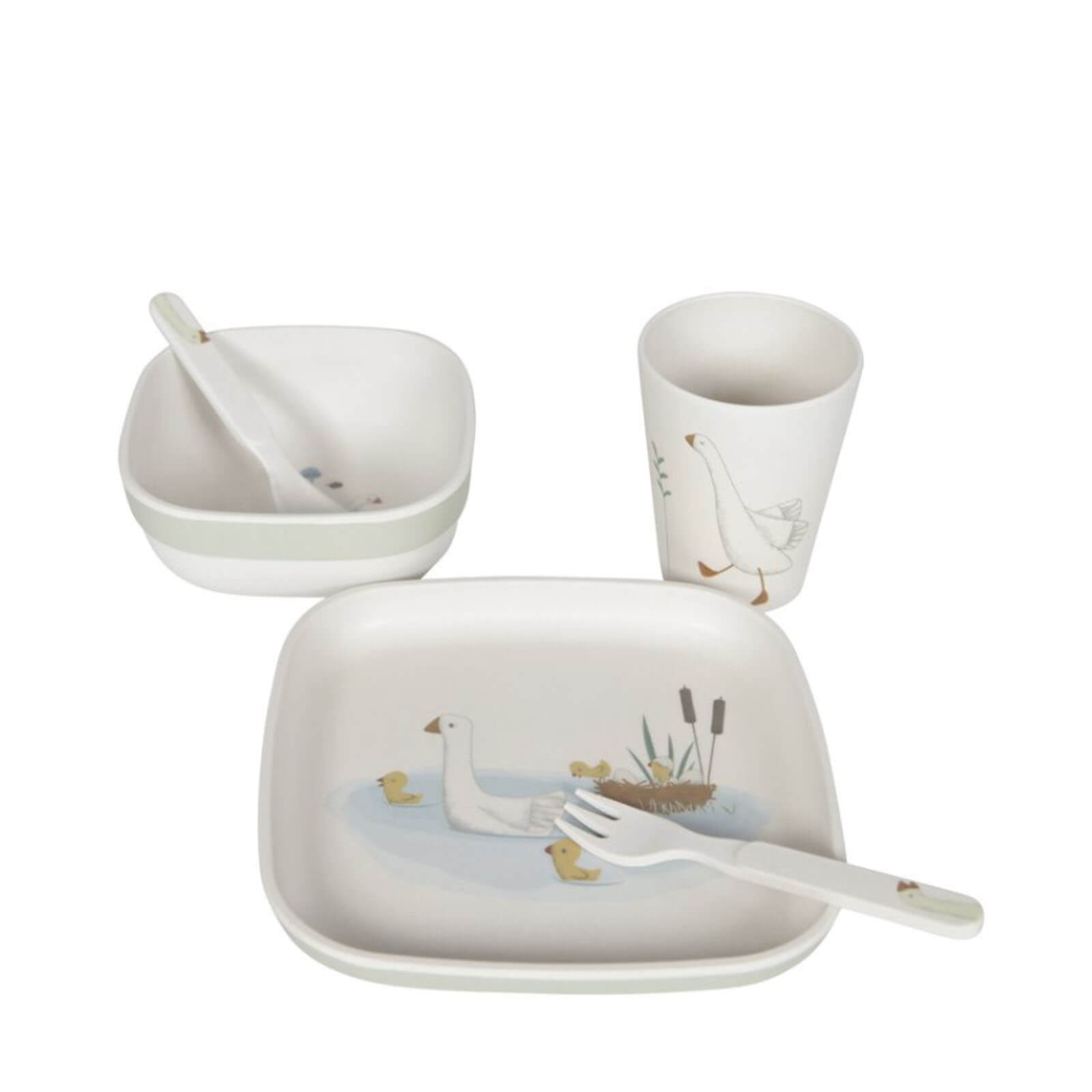 Bamboo Tableware Set Little Goose