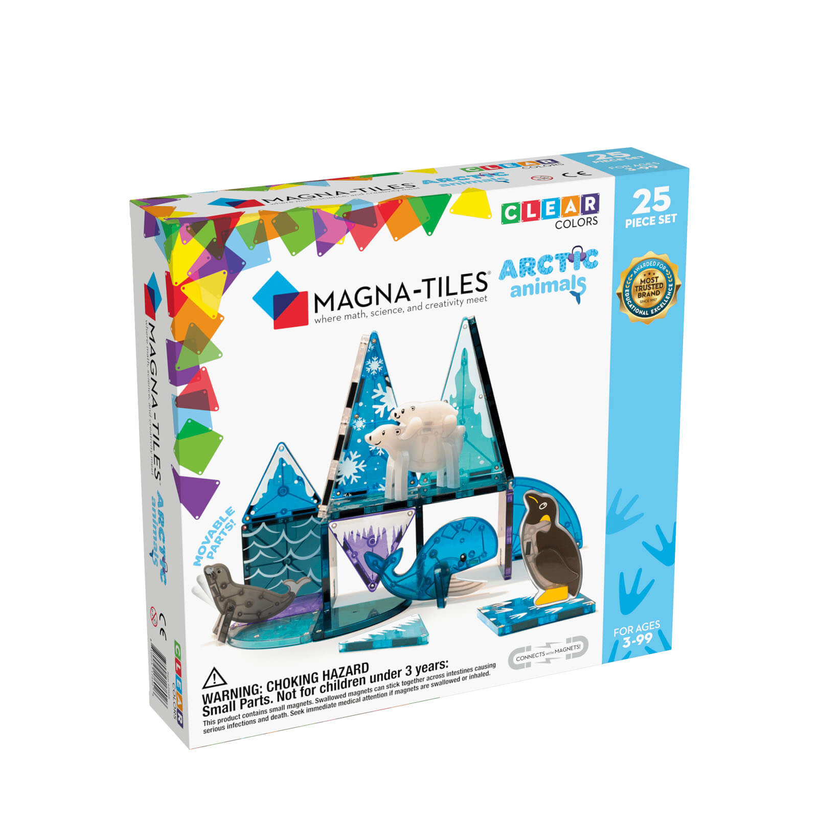 Magna Tiles - 100 Piece Clear Colours Set – Little Canadian