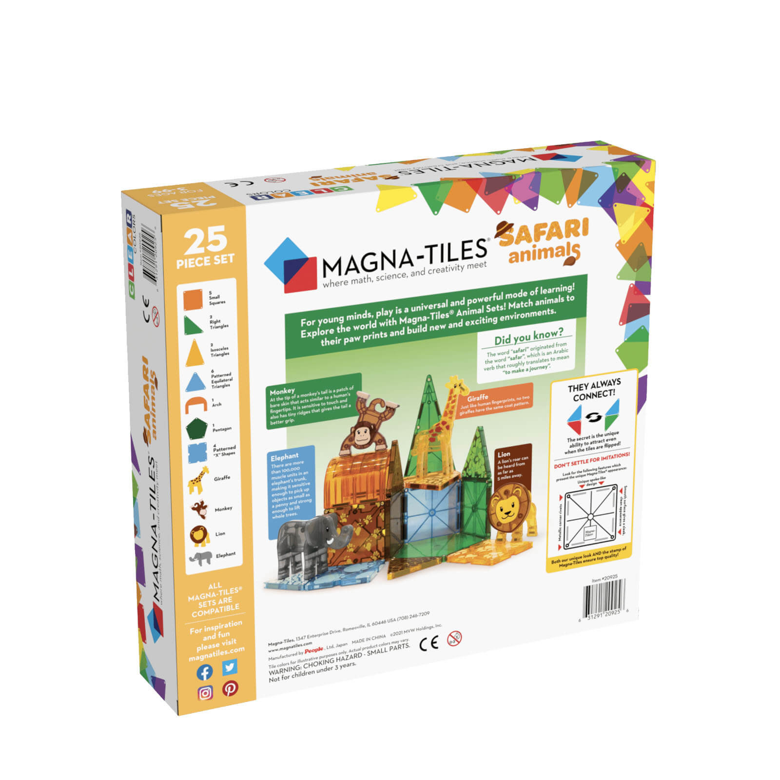 Safari Animals 25 Piece Set