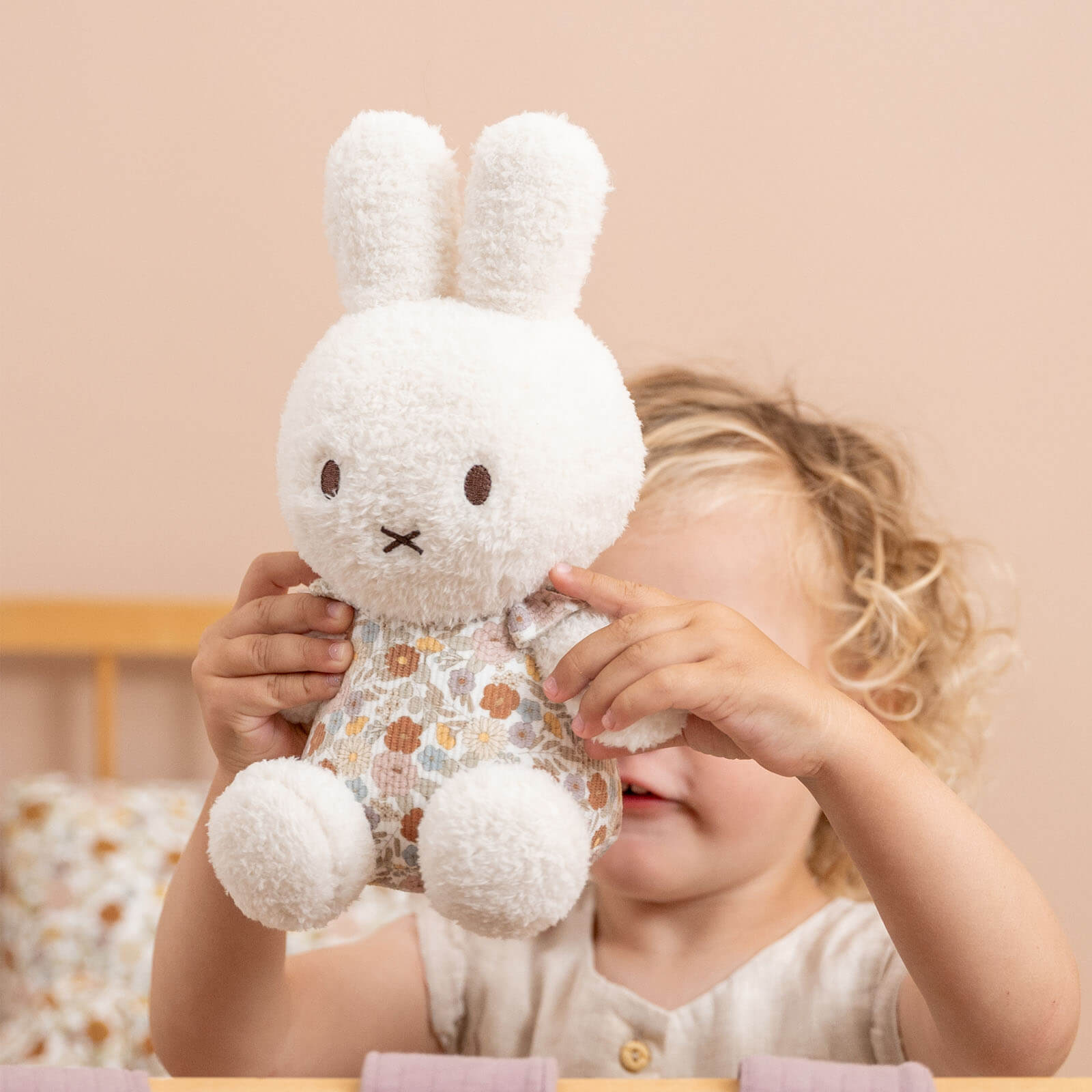 Miffy Cuddle Toy 25cm - Vintage Flowers