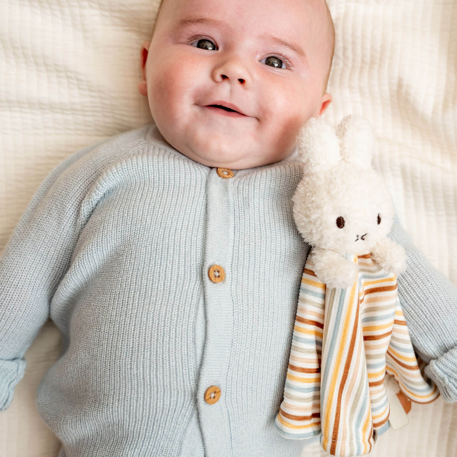 Miffy Cuddle Cloth - Vintage Sunny Stripes