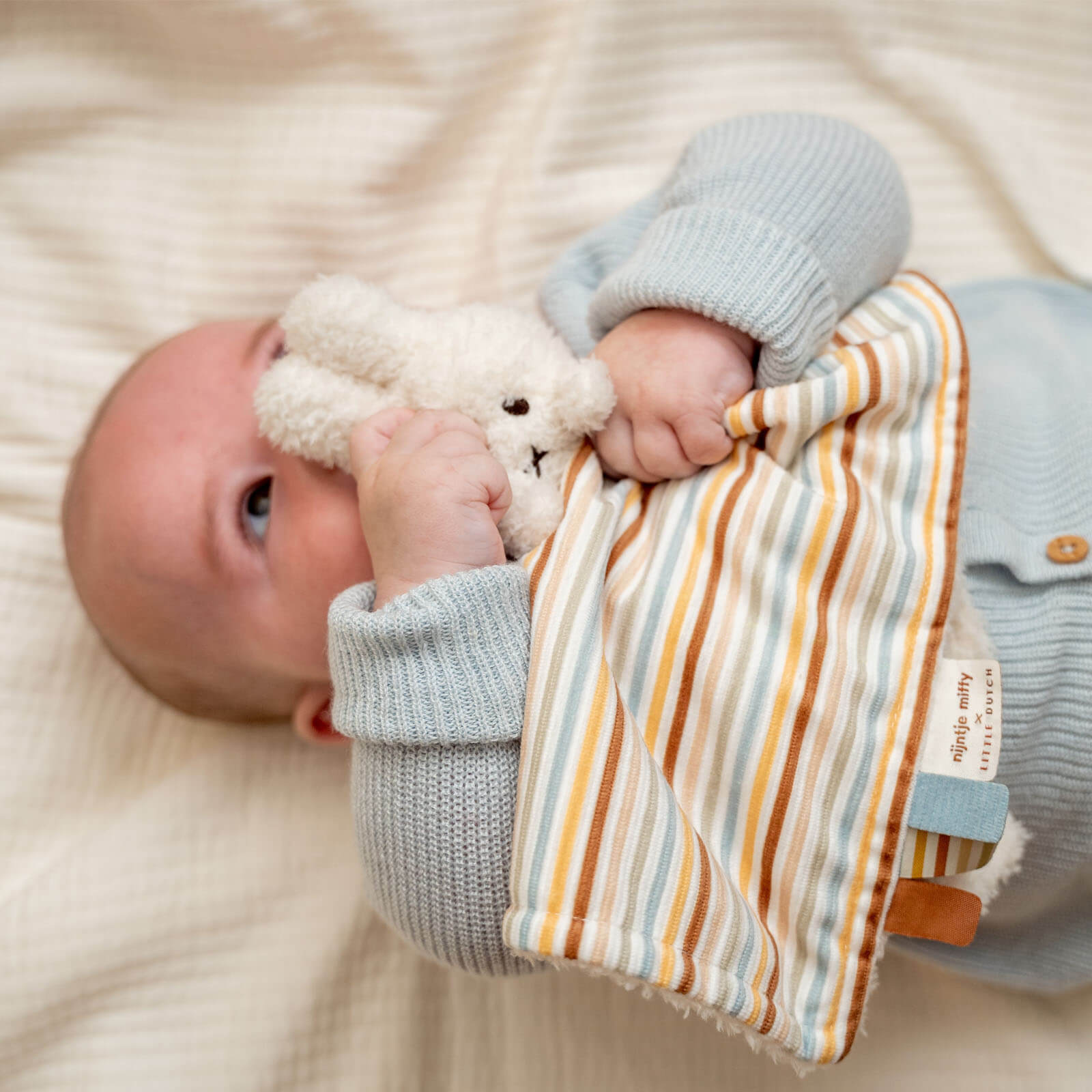 Miffy Cuddle Cloth - Vintage Sunny Stripes