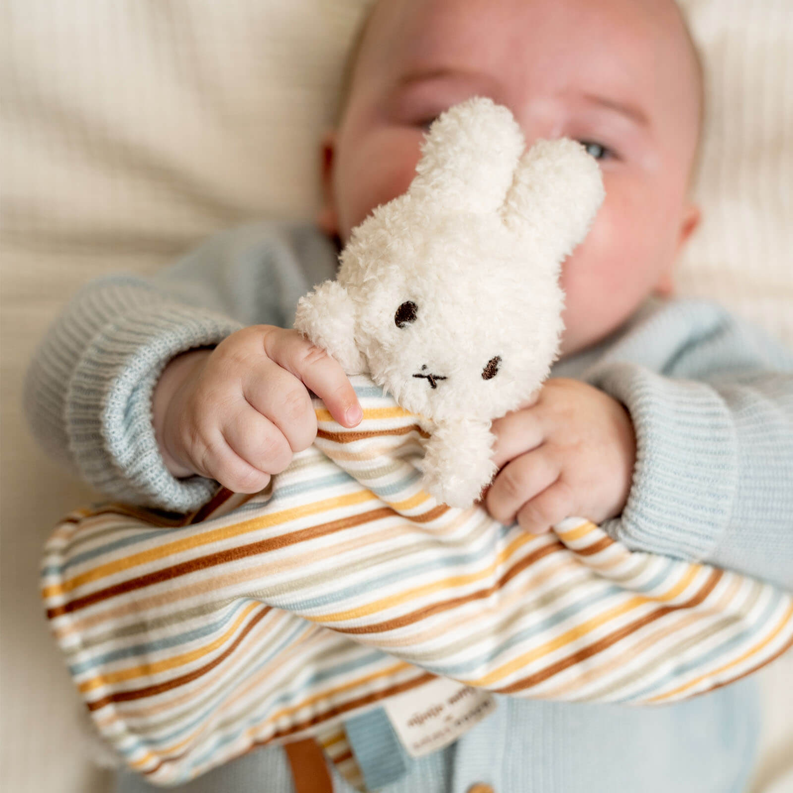 Miffy Cuddle Cloth - Vintage Sunny Stripes