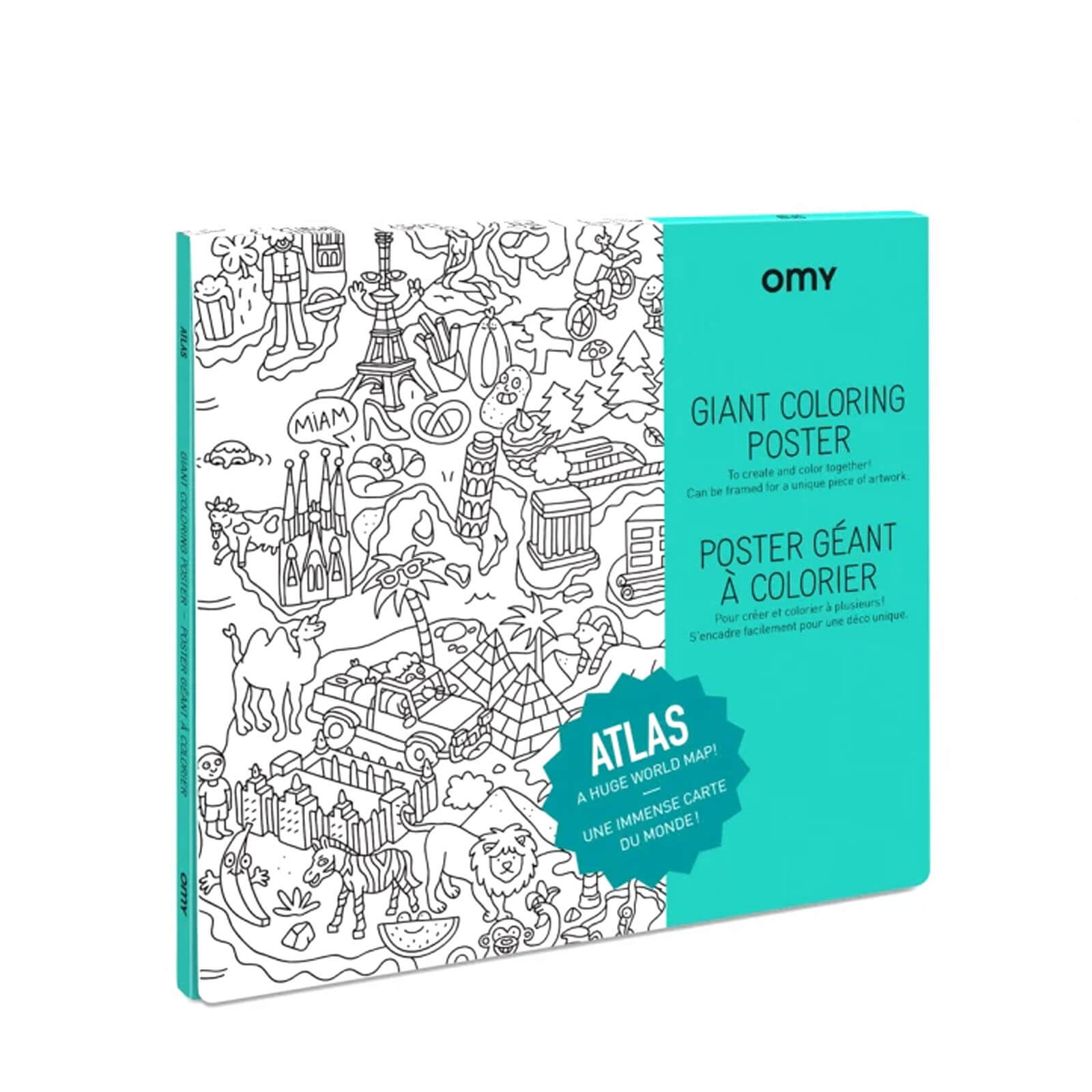 Omy Colouring Poster Atlas Small Kins 