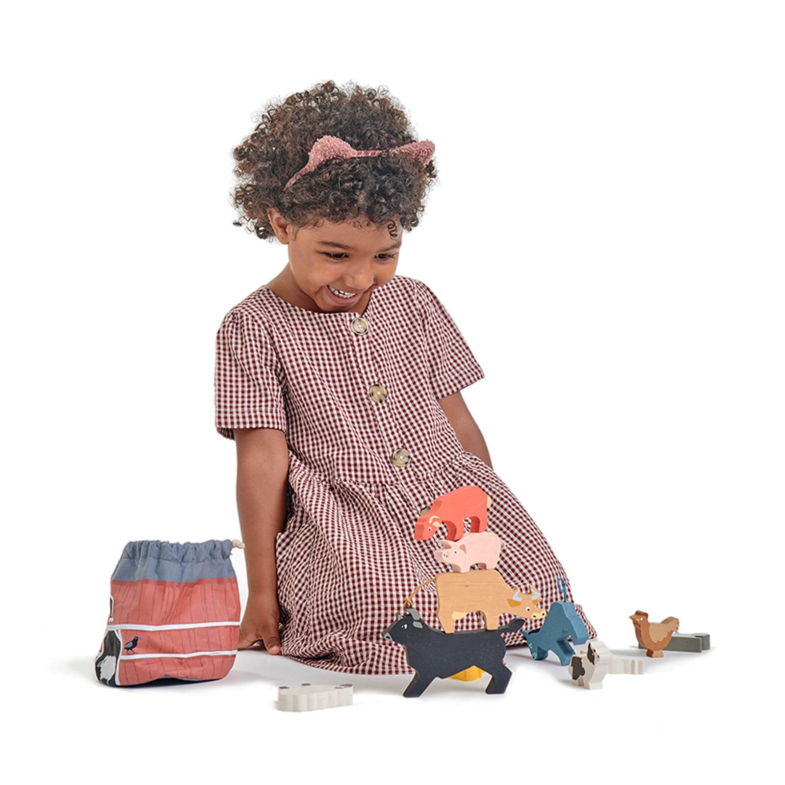 Wooden Stacking Farmyard Animals