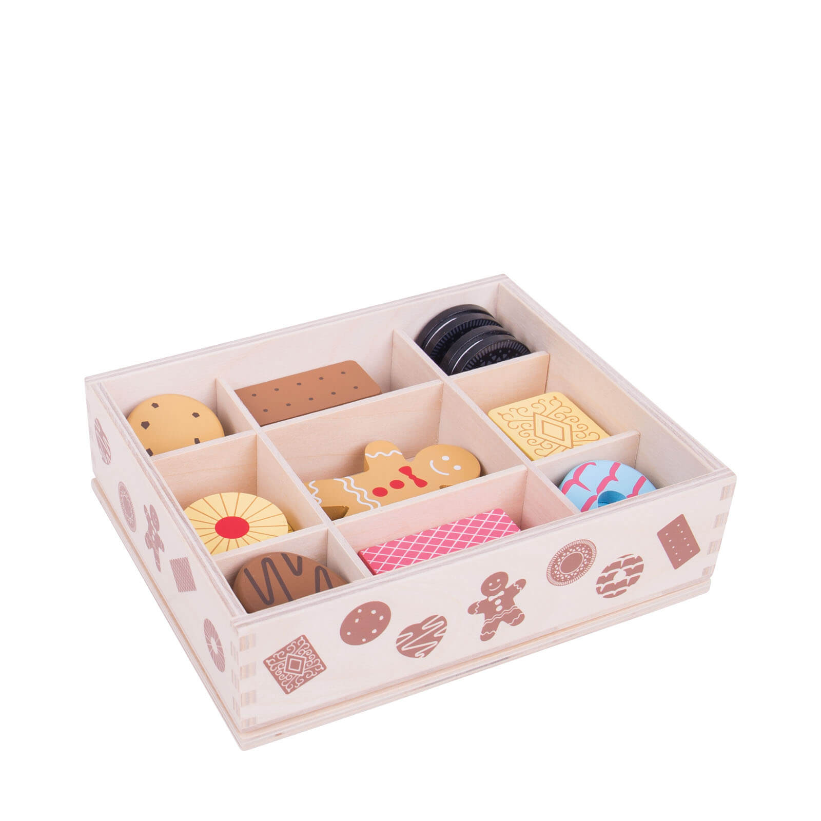 Wooden Box of Biscuits