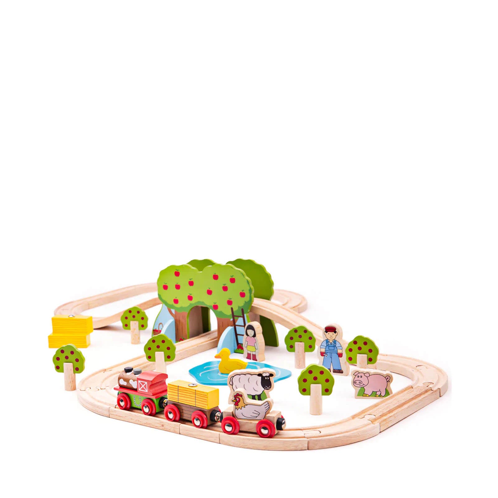 Farm Train Set - 44 Pieces