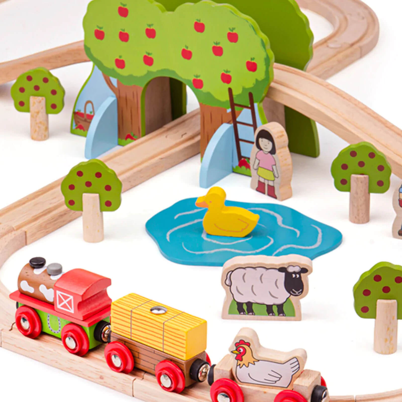 Farm Train Set - 44 Pieces