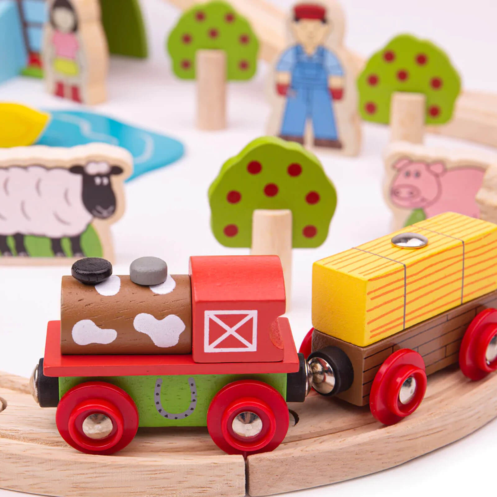 Farm Train Set - 44 Pieces