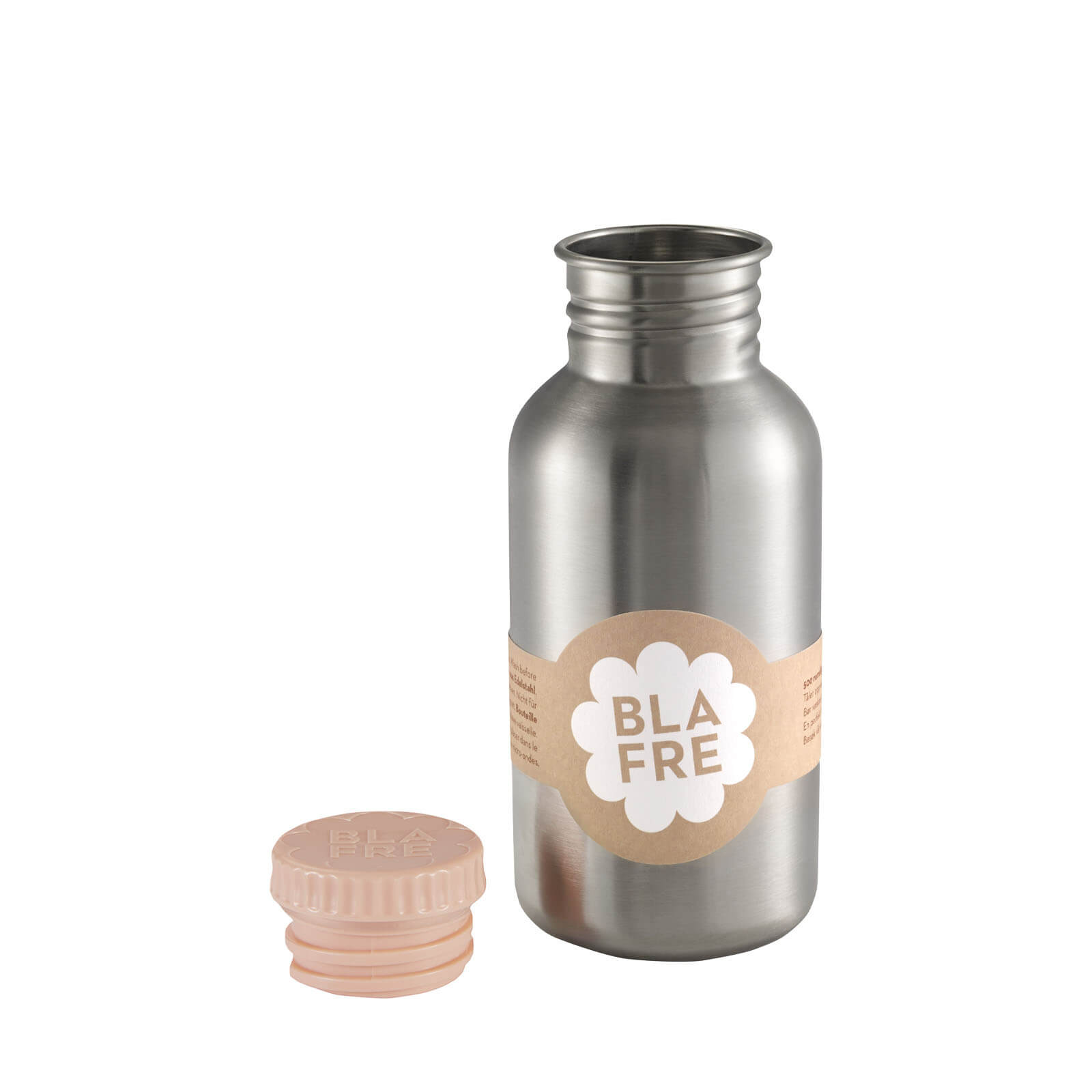 Steel Drinking Bottle 500ml - Peach