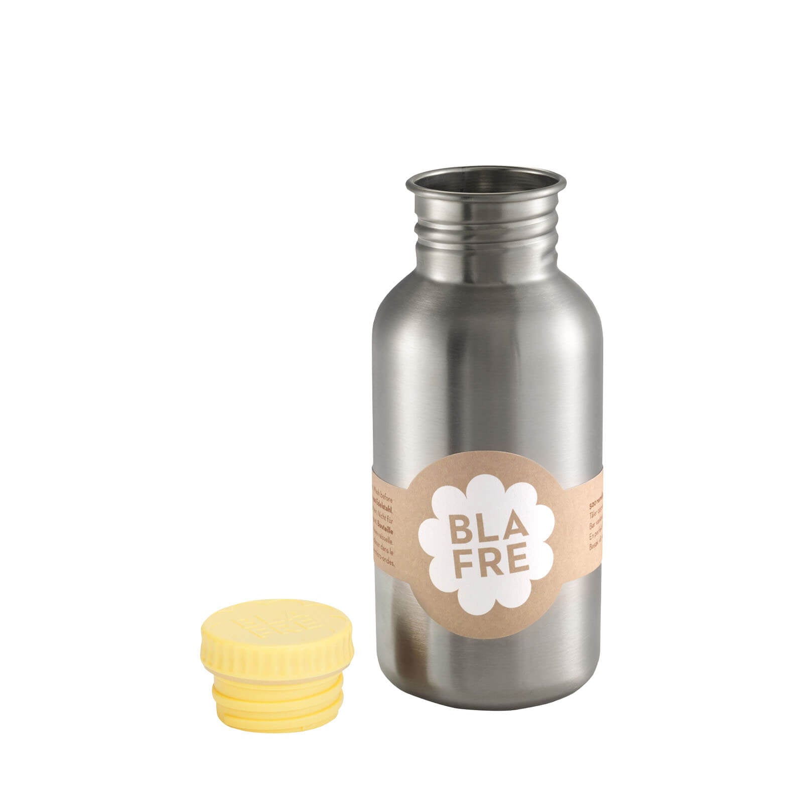 Steel Drinking Bottle 500ml - Light Yellow