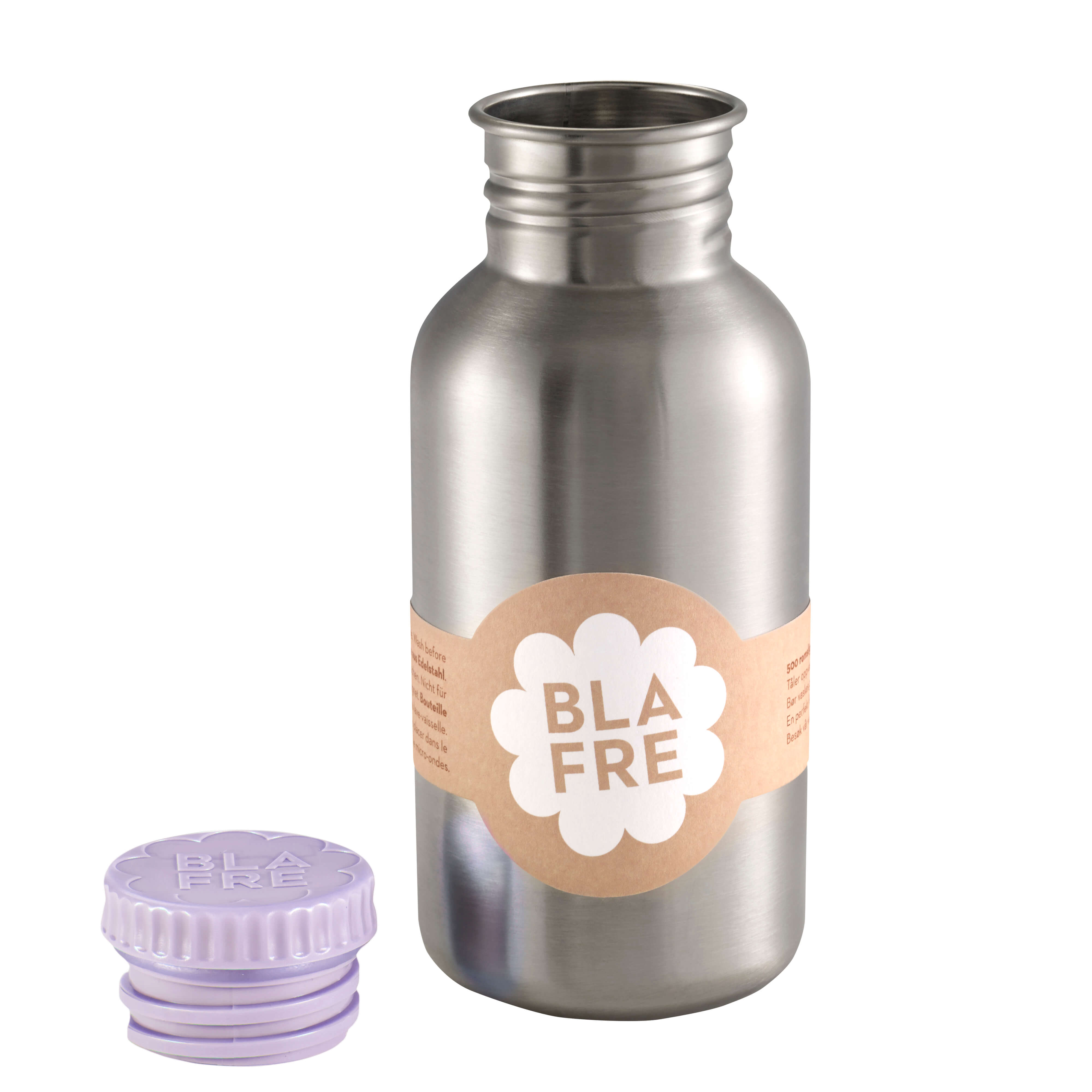 Steel Drinking Bottle 500ml - Light Purple