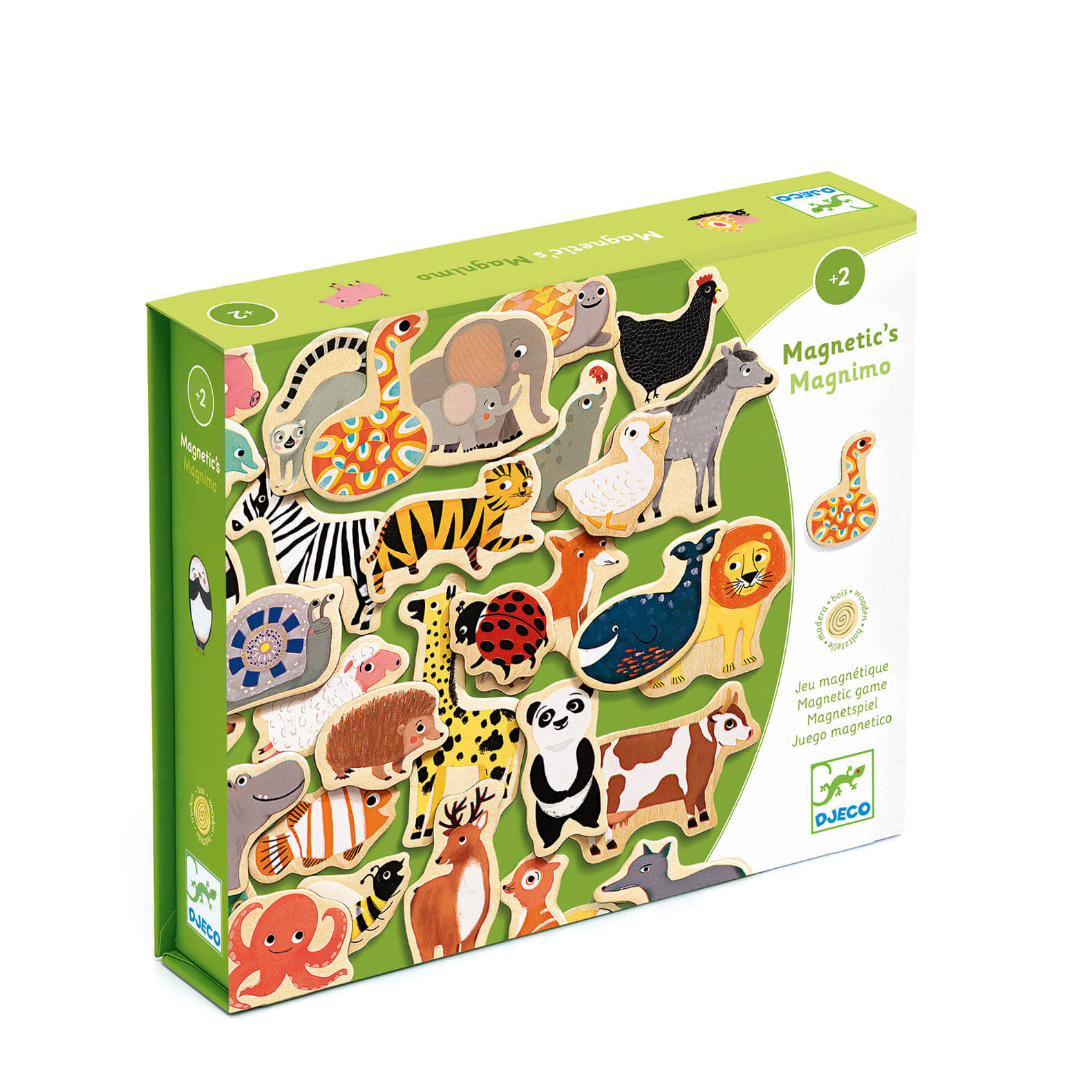 36 Wooden Magnets - Animals