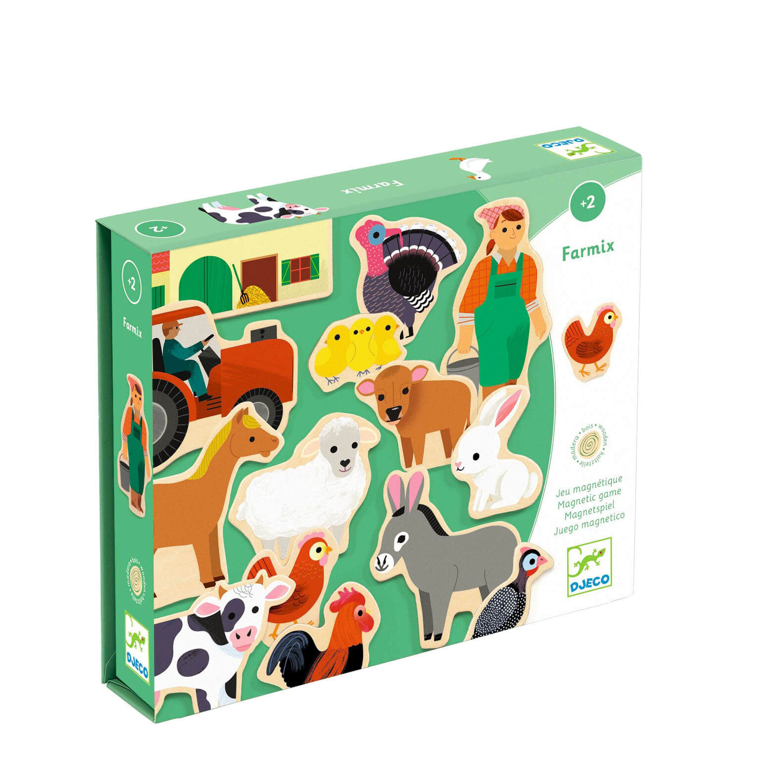 24 Magnetic Pieces - Farm