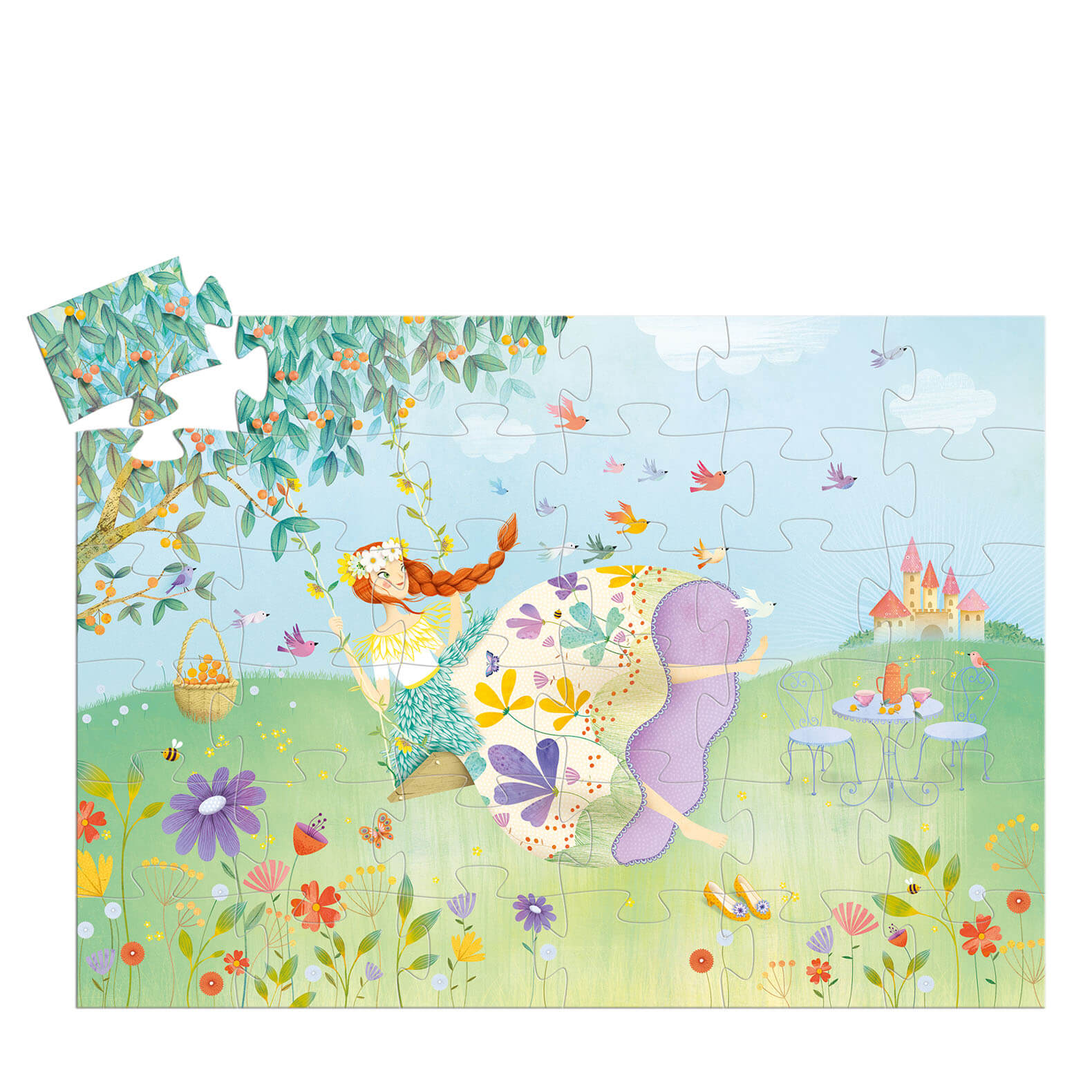 Silhouette 36 Piece Puzzle - Spring Princess