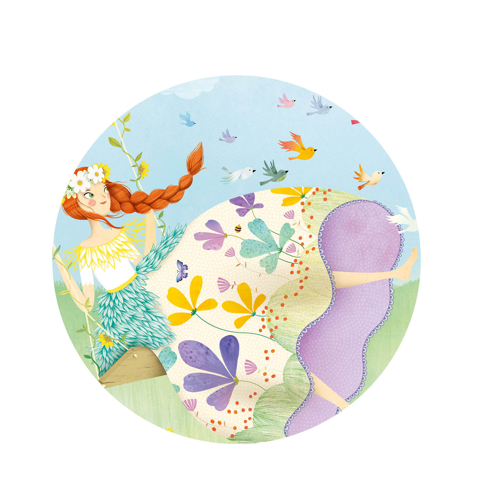 Silhouette 36 Piece Puzzle - Spring Princess