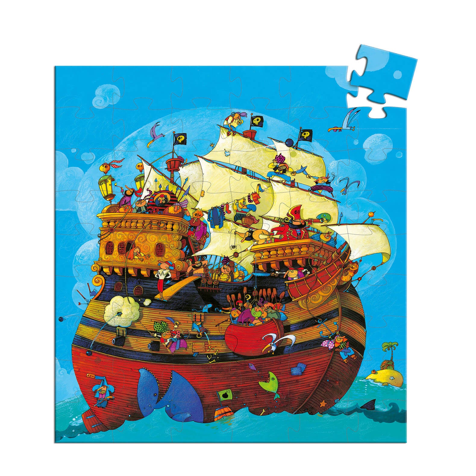 Silhouette 54 Piece Puzzle - Barbarossas Boat