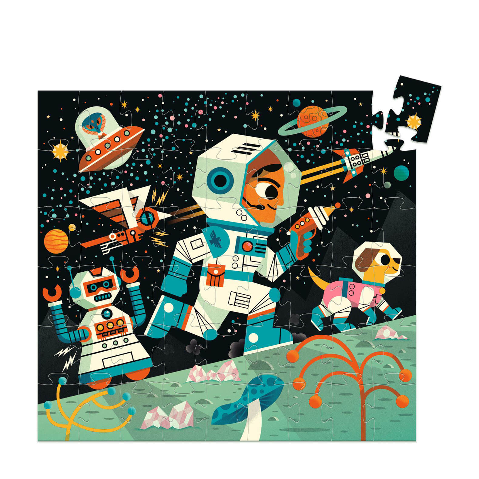 Silhouette 54 Piece Puzzle - Space Station