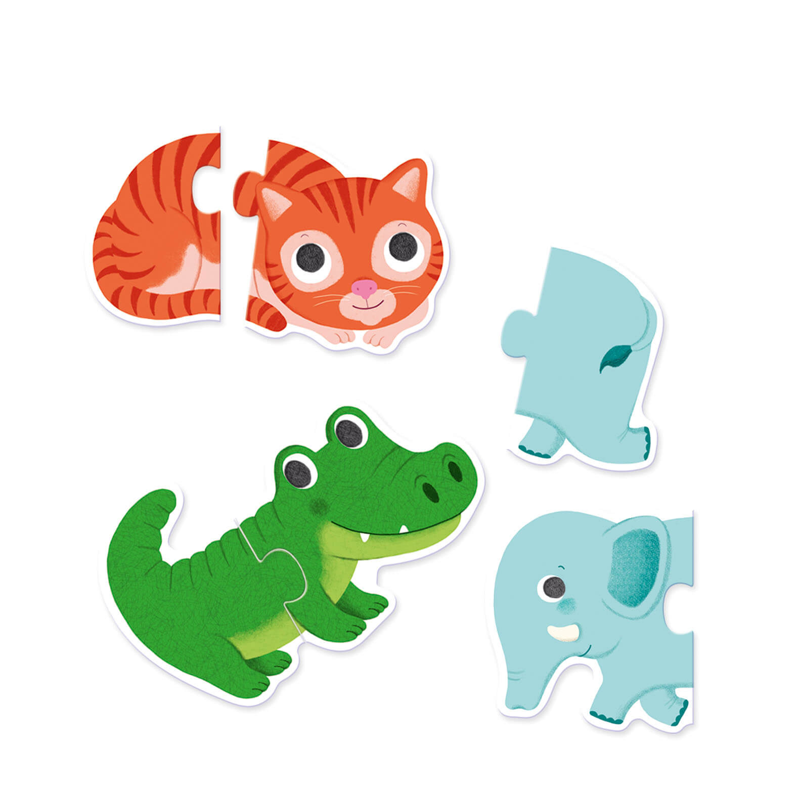 10 Duo Puzzles - Animals