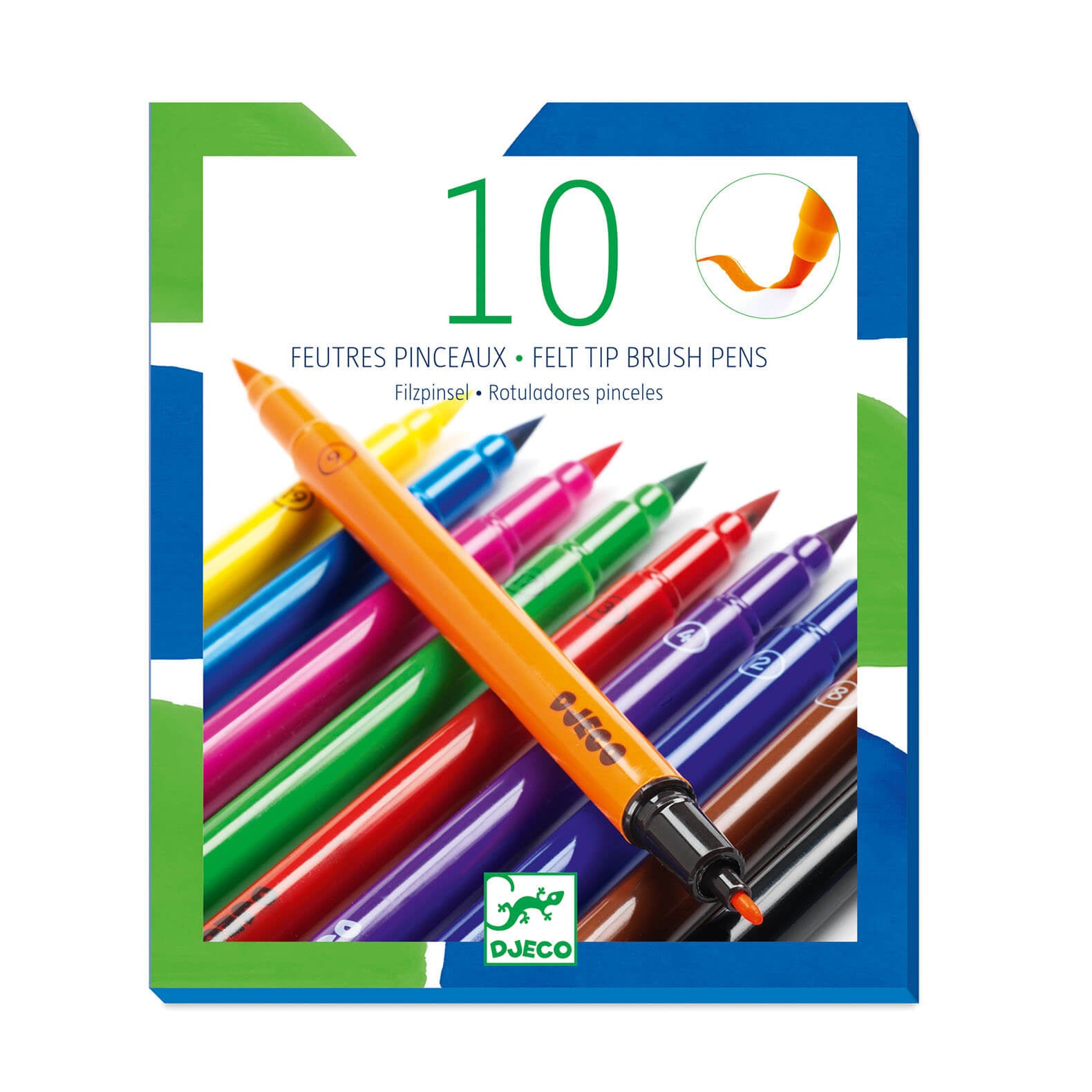 10 Double Ended Felt Brushes - Classic