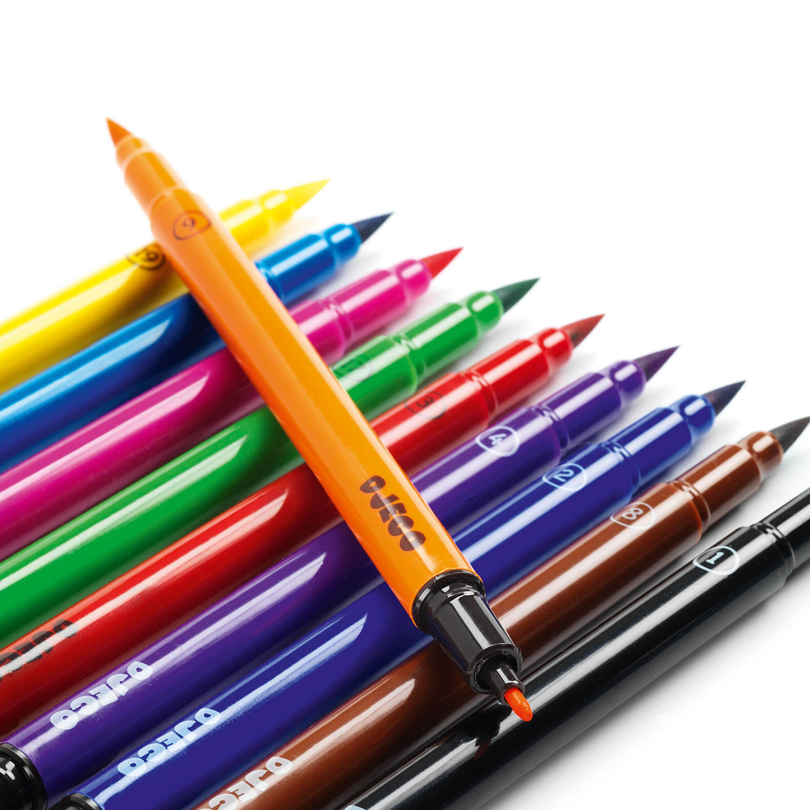 10 Double Ended Felt Brushes - Classic