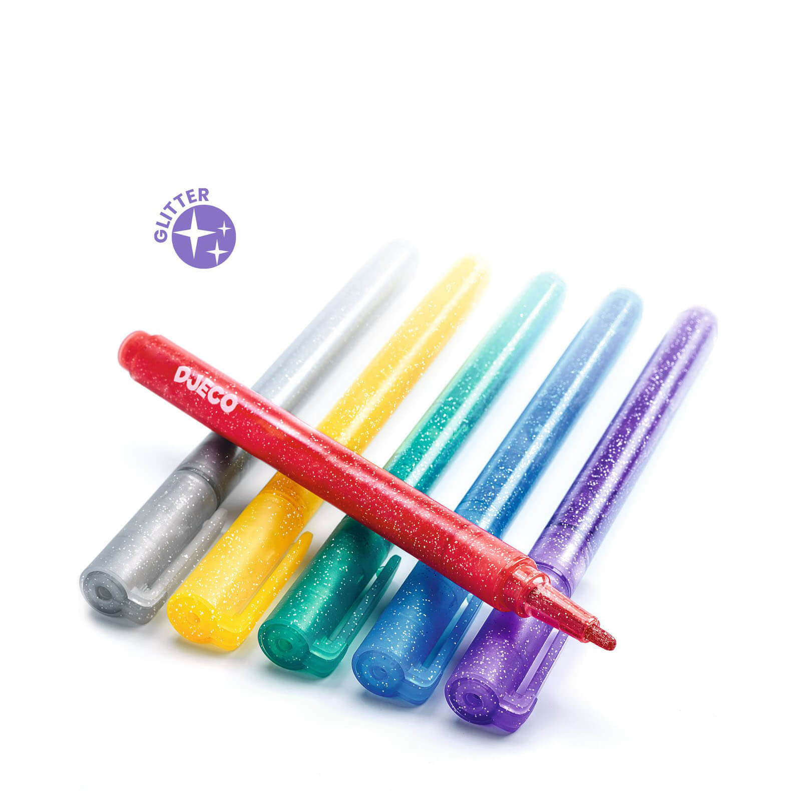 6 Glitter Markers